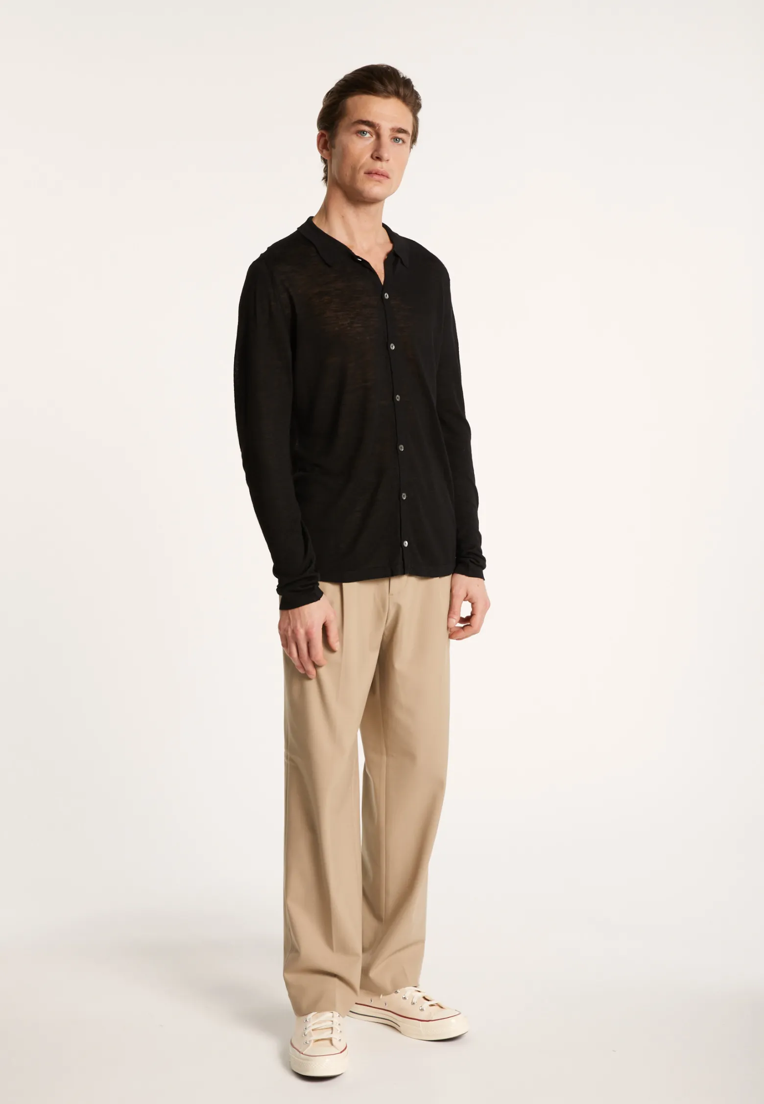 Montagut Slub linen button-down shirt - Blason
