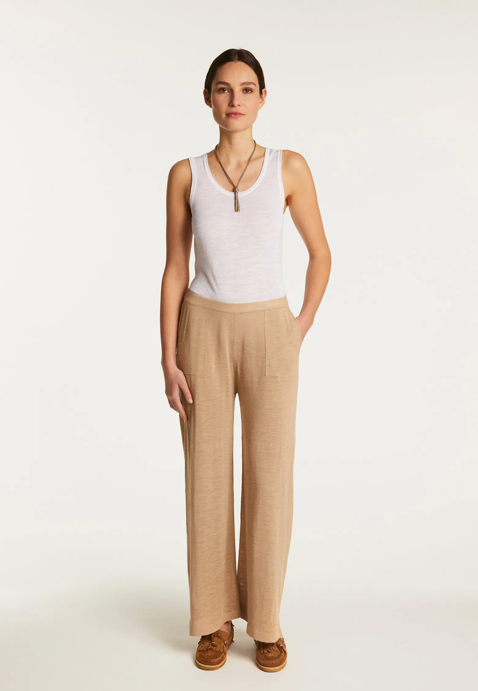 Montagut Slub linen pants - Debora
