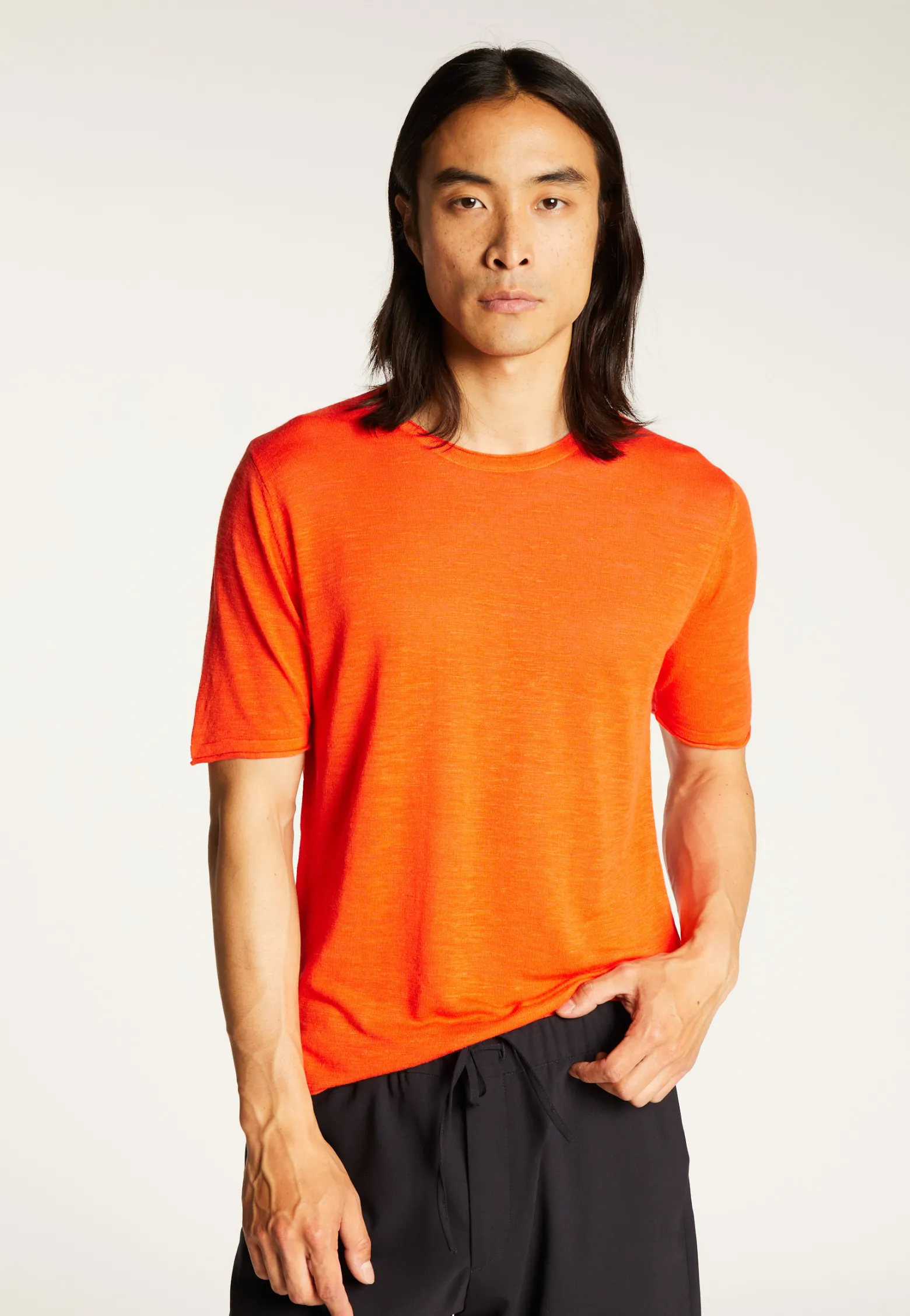 Montagut Slub linen round neck T-shirt - Renaud