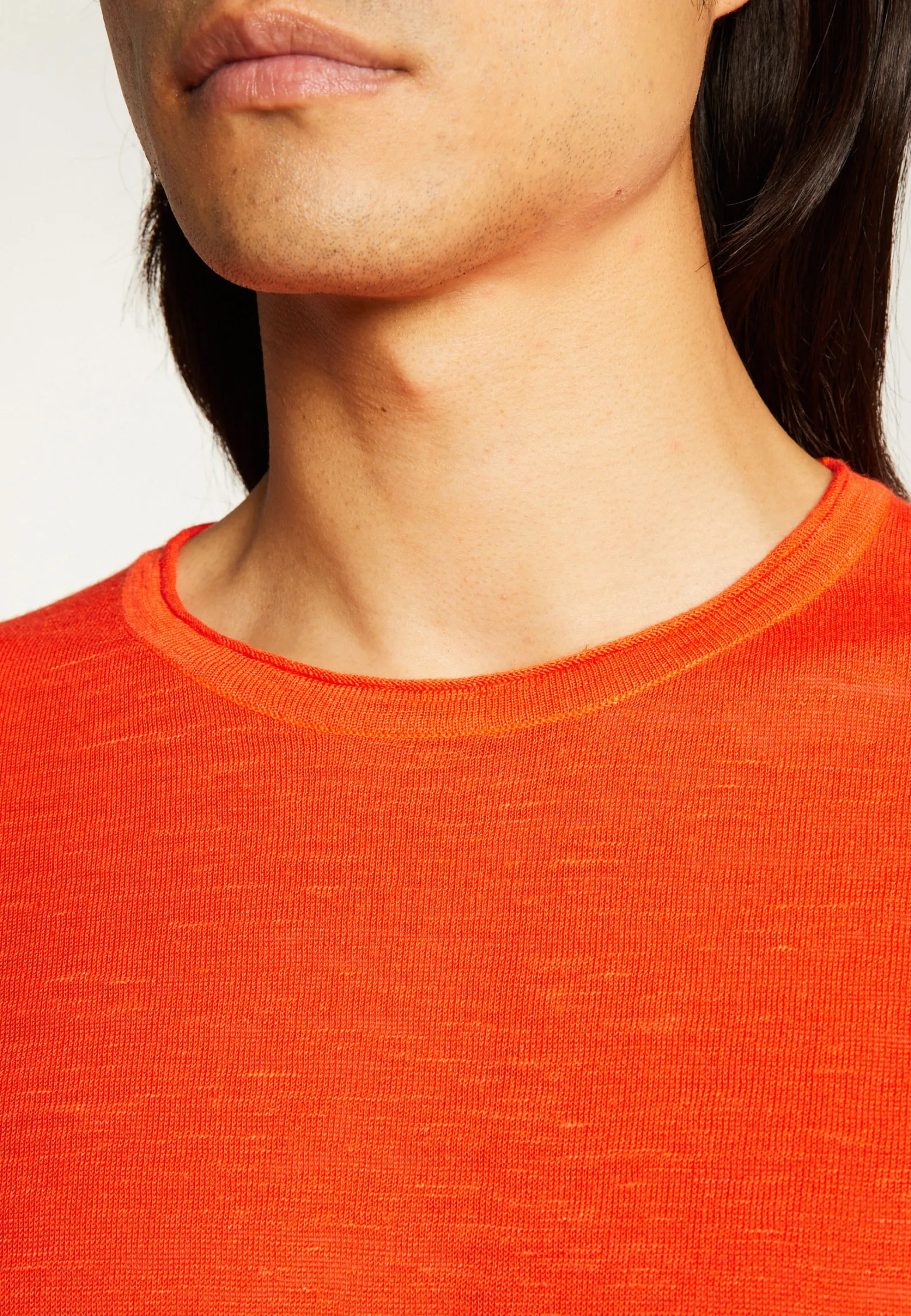 Montagut Slub linen round neck T-shirt - Renaud