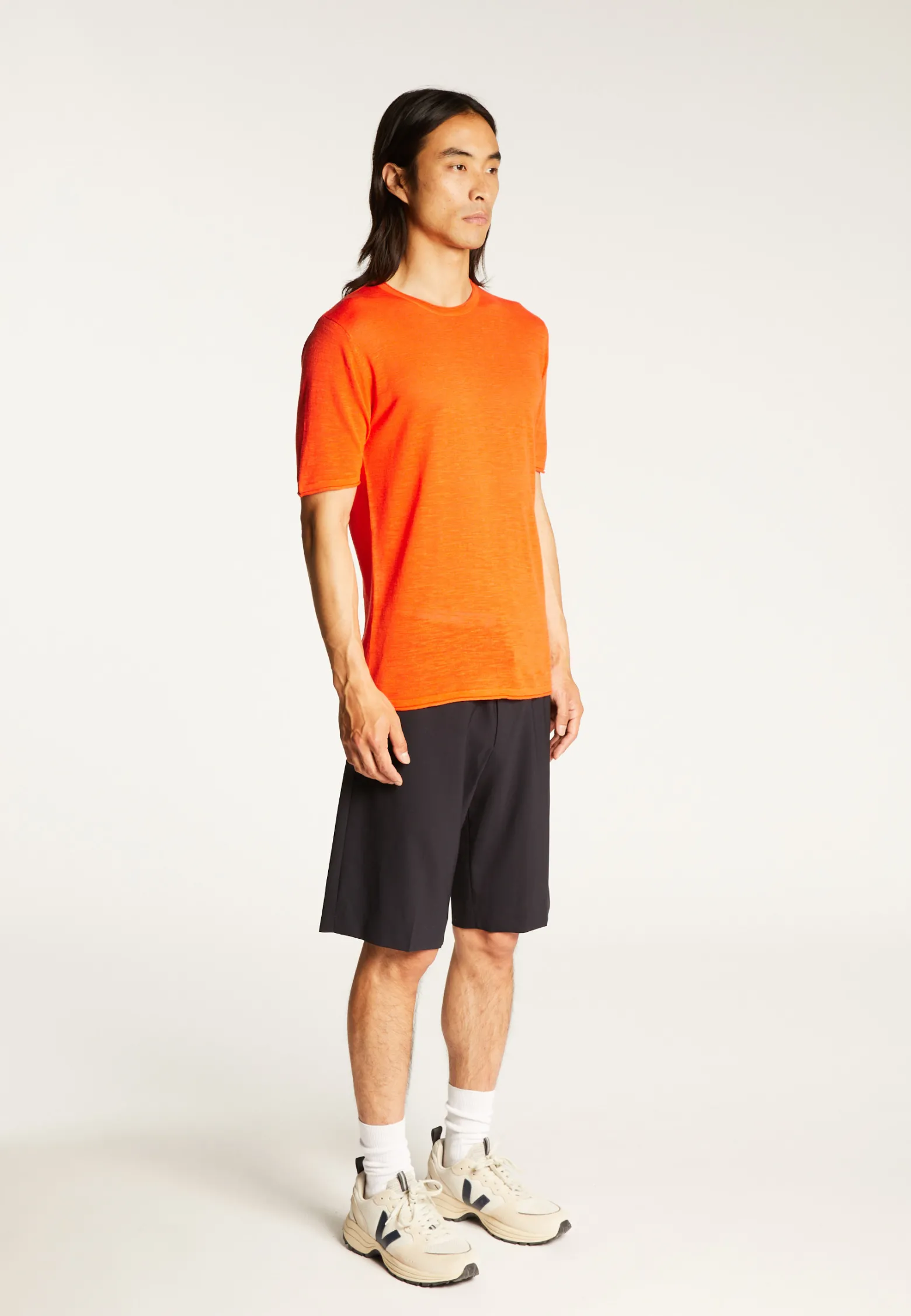 Montagut Slub linen round neck T-shirt - Renaud