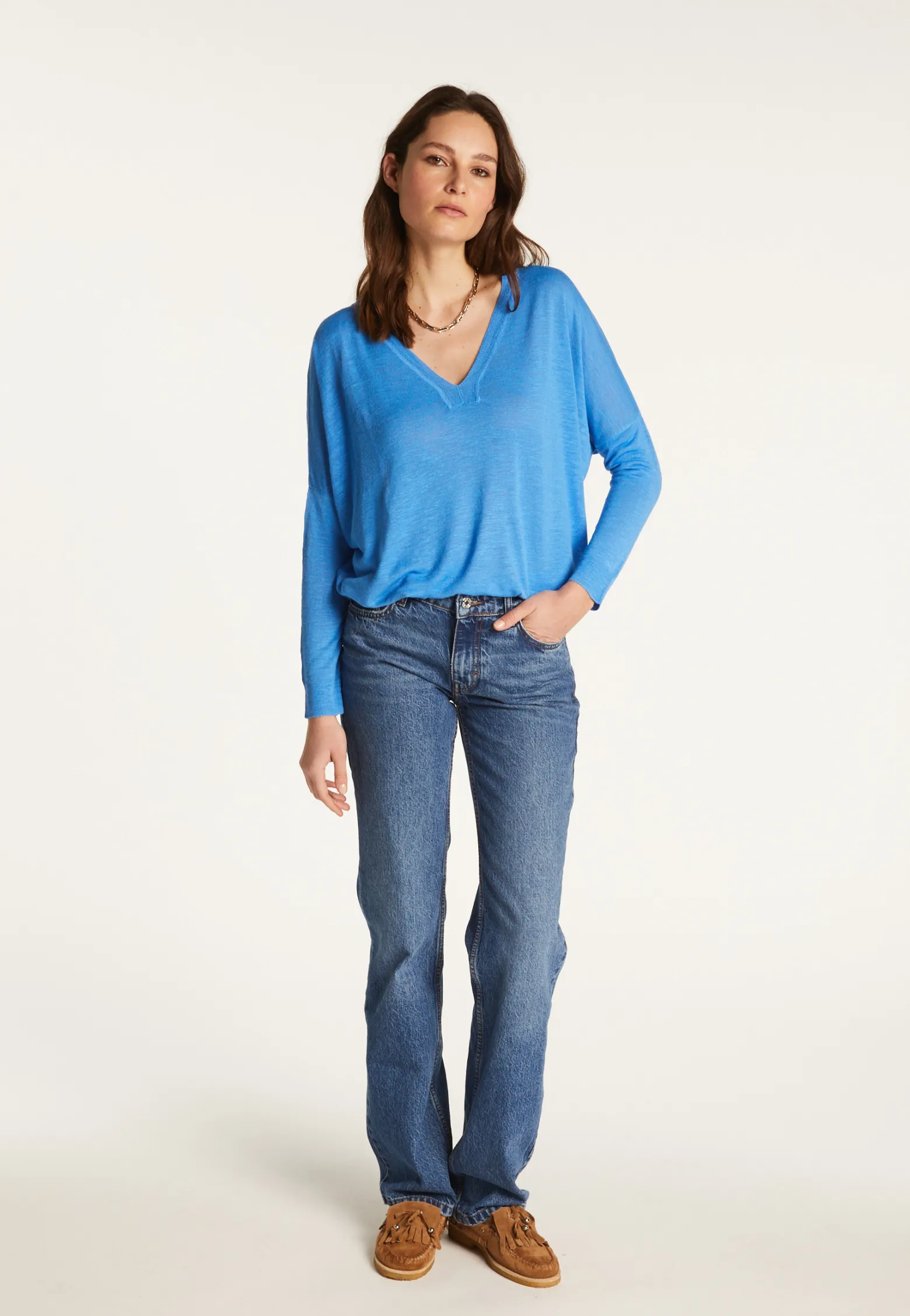 Montagut Slub linen sweater - Beja