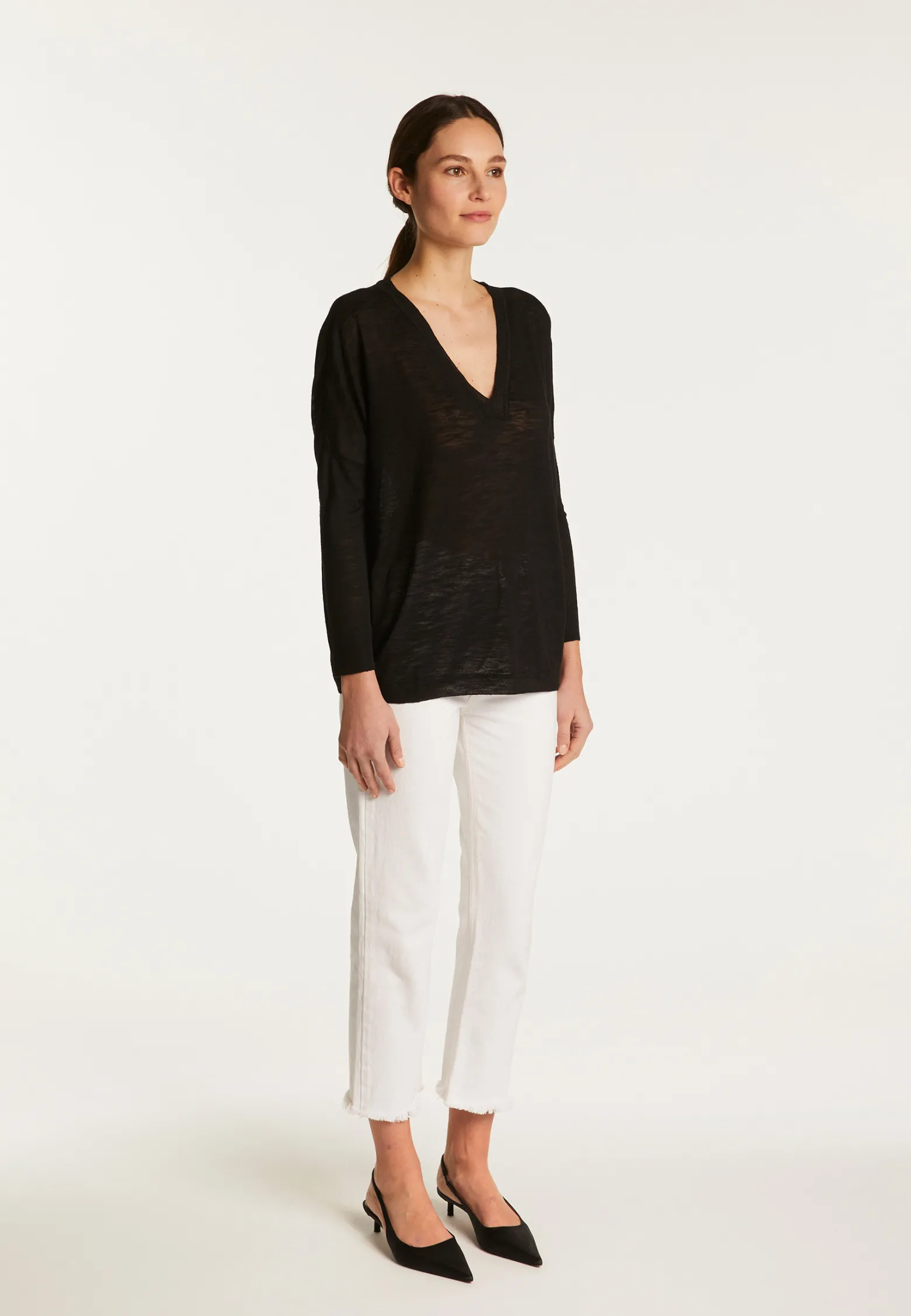 Montagut Slub linen sweater - Beja
