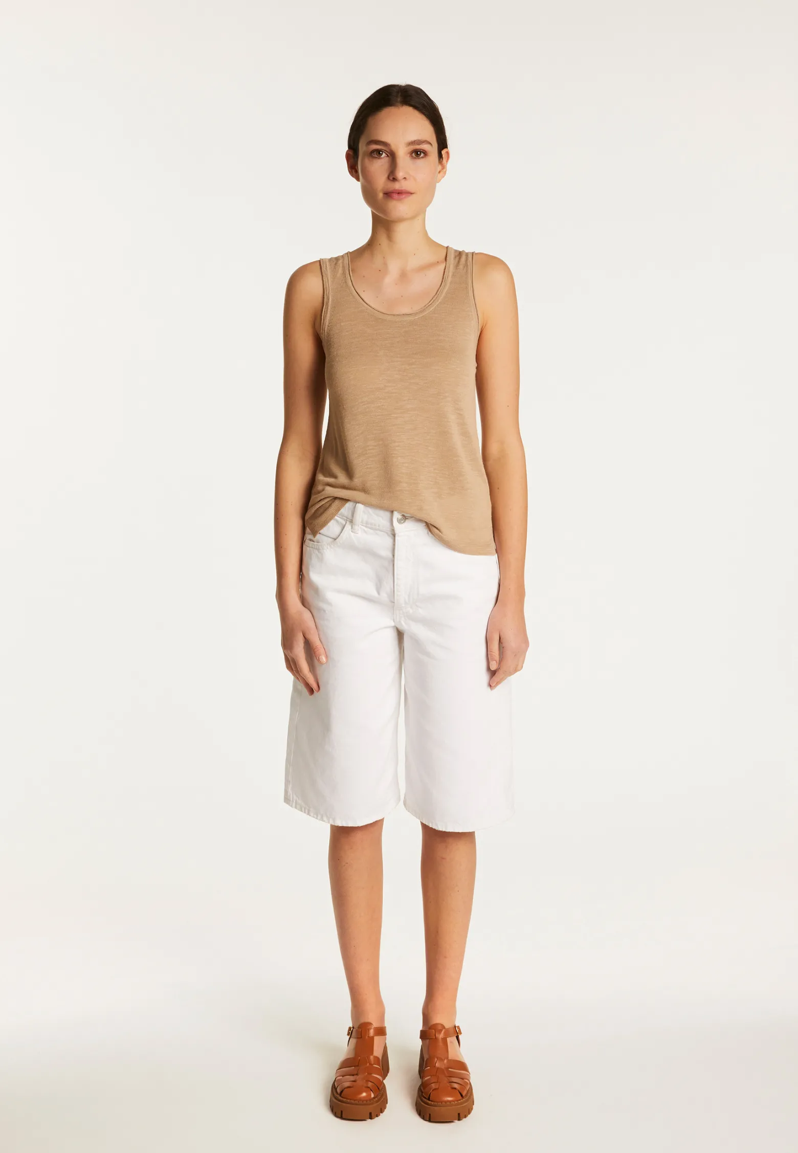 Montagut Slub linen tank top - Maitena