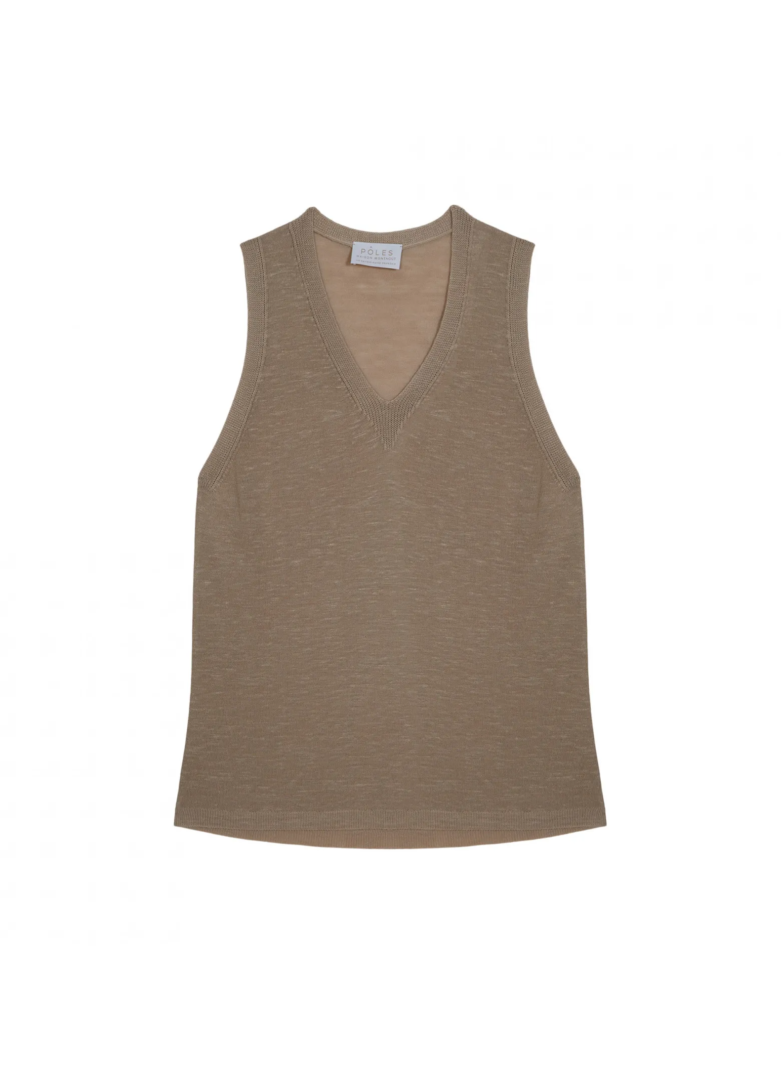 Montagut Slub linen tank top - Tahiti