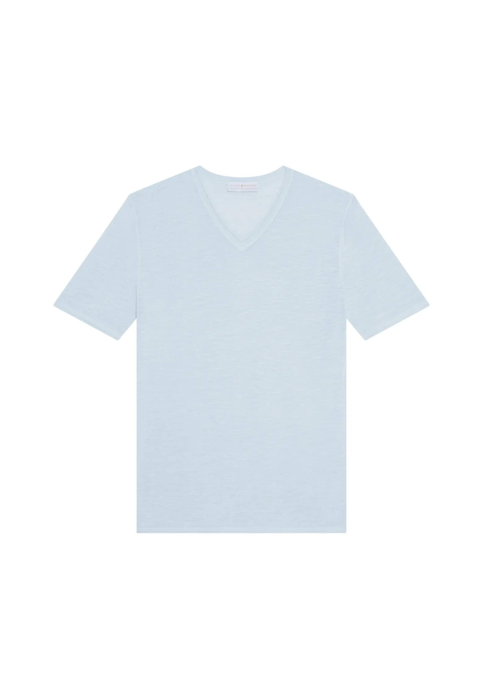 Montagut Slub linen V-neck T-shirt - Reuben