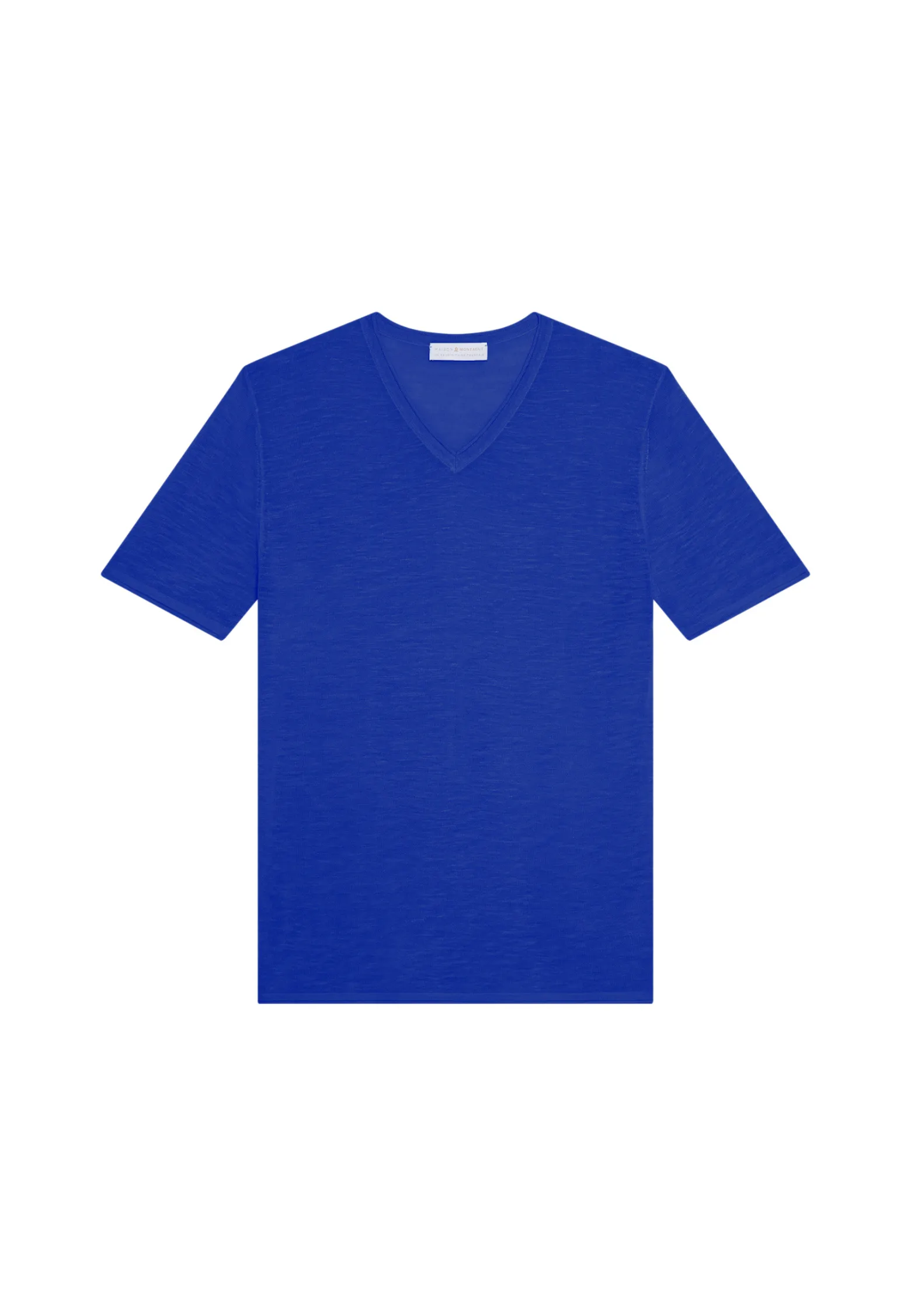 Montagut Slub linen V-neck T-shirt - Reuben