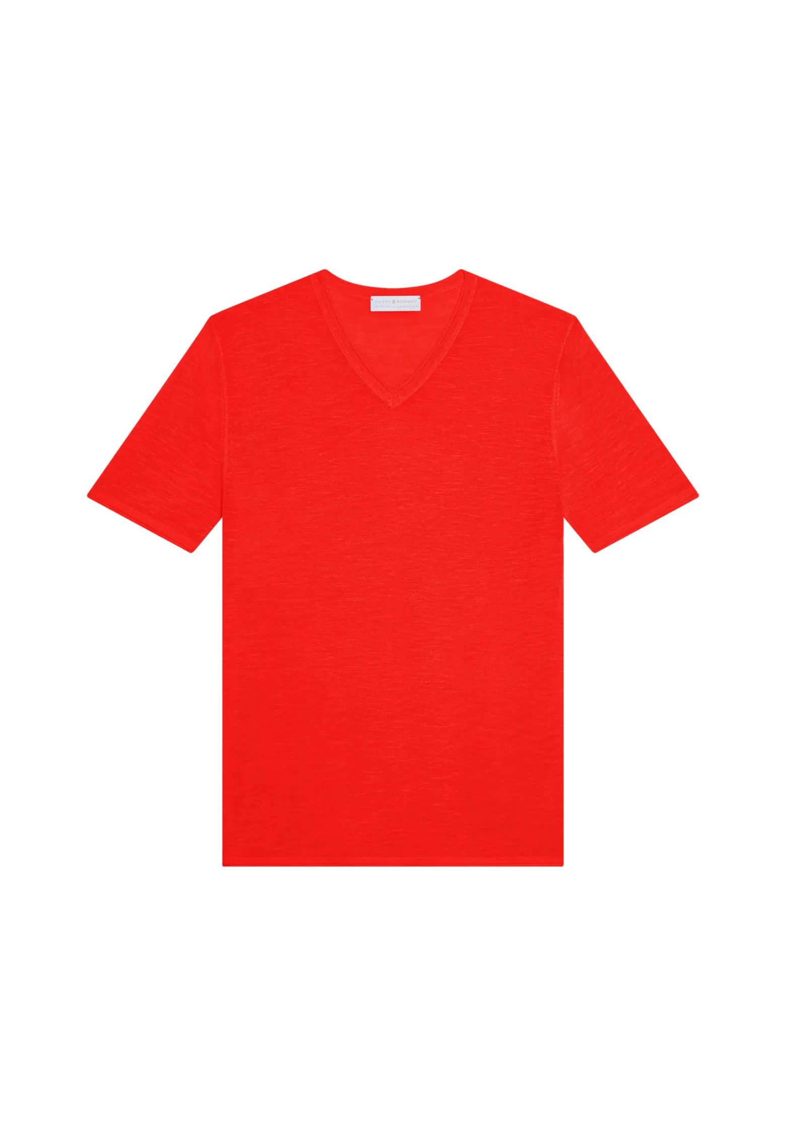 Montagut Slub linen V-neck T-shirt - Reuben