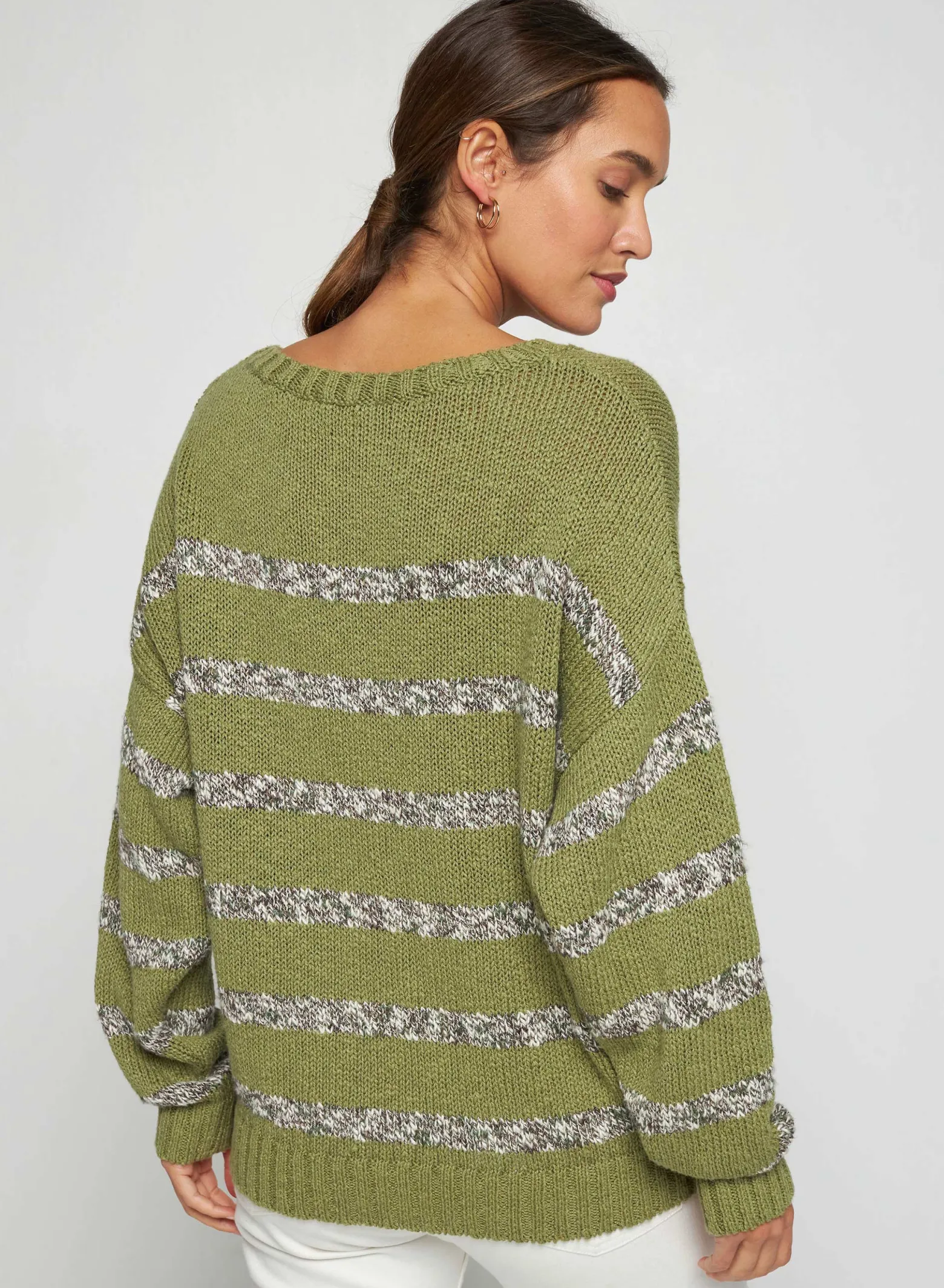Montagut Striped cotton and linen sweater - Thildie