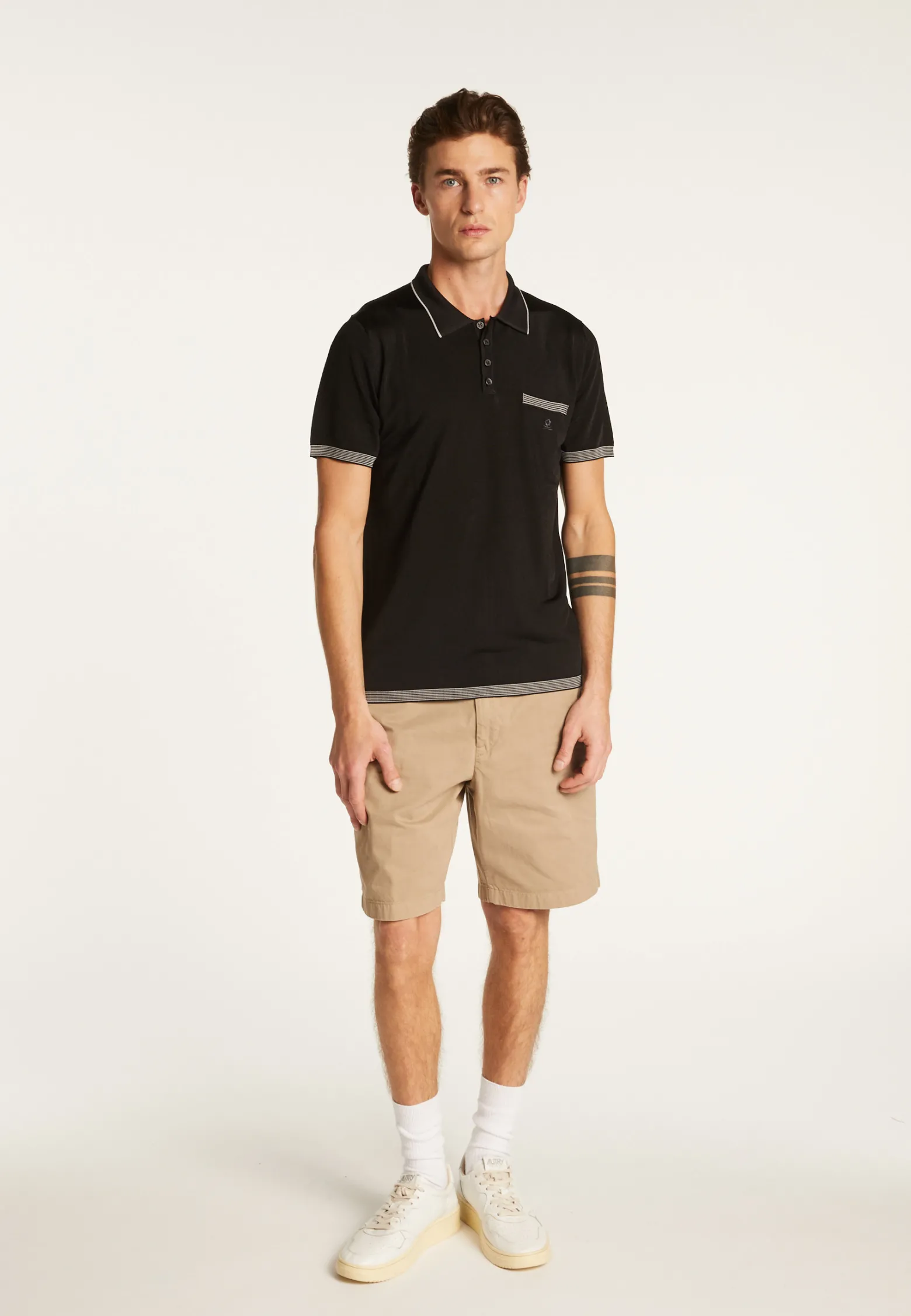 Montagut Striped Polo Fil Lumière - Basso