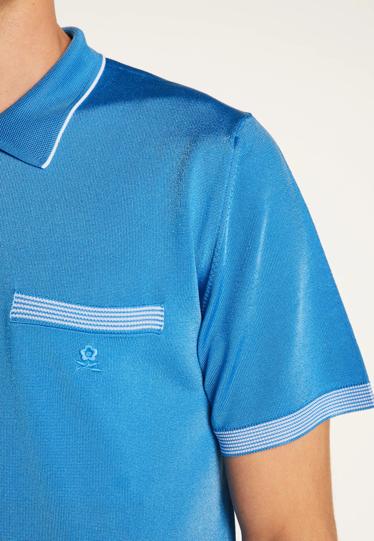 Montagut Striped Polo Fil Lumière - Basso