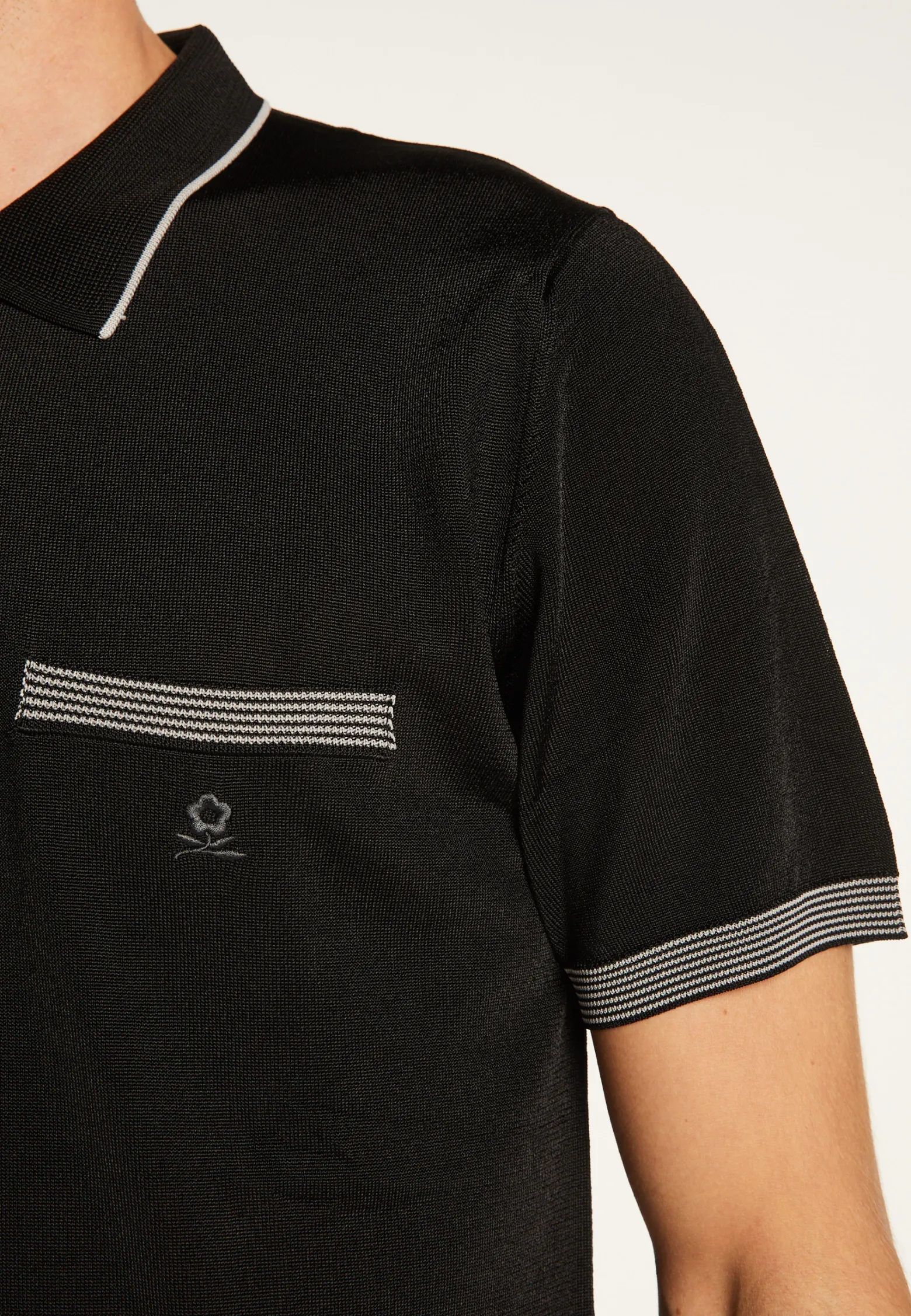 Montagut Striped Polo Fil Lumière - Basso