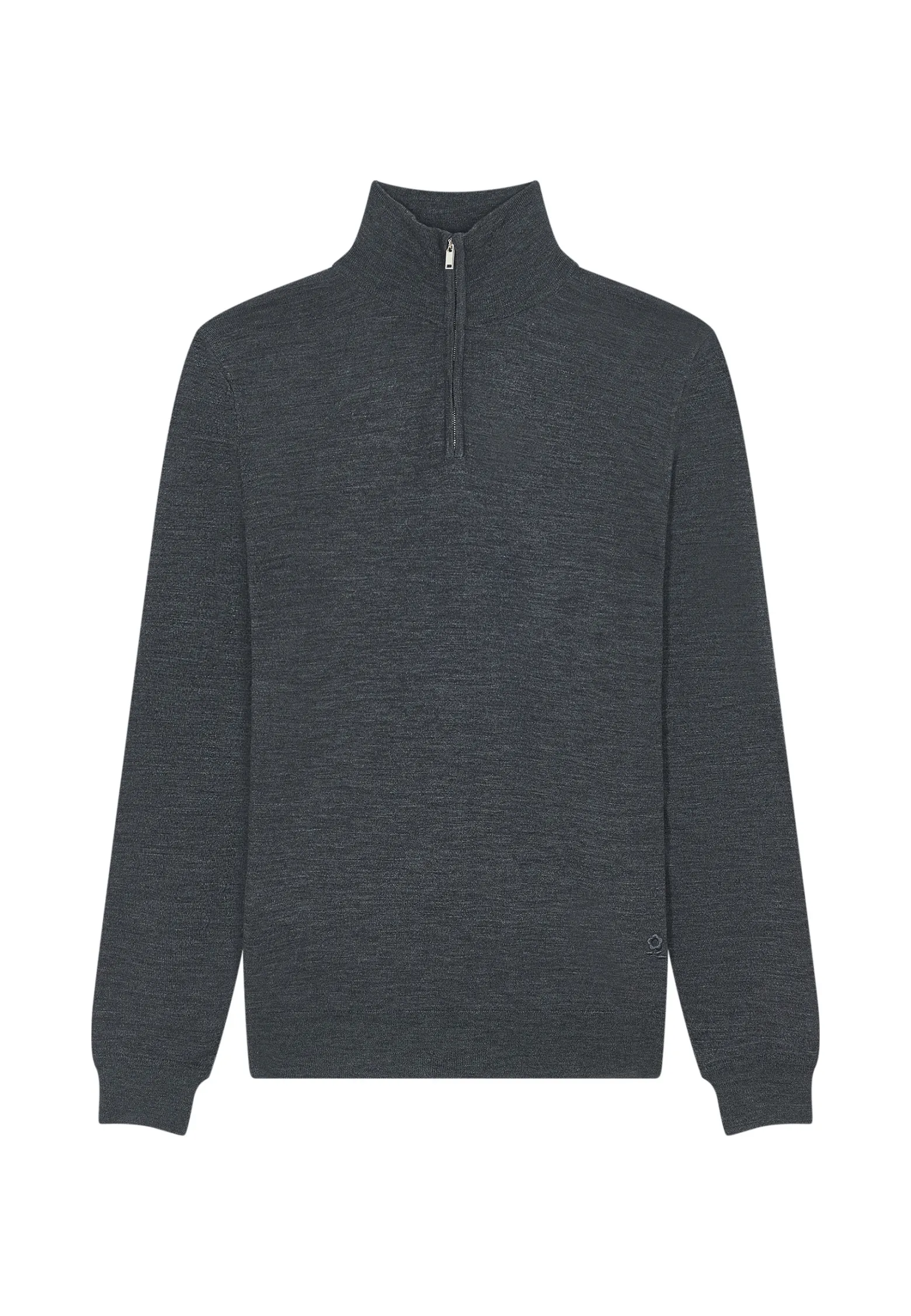 Montagut Trucker neck sweater with logo in merino wool - Ryan