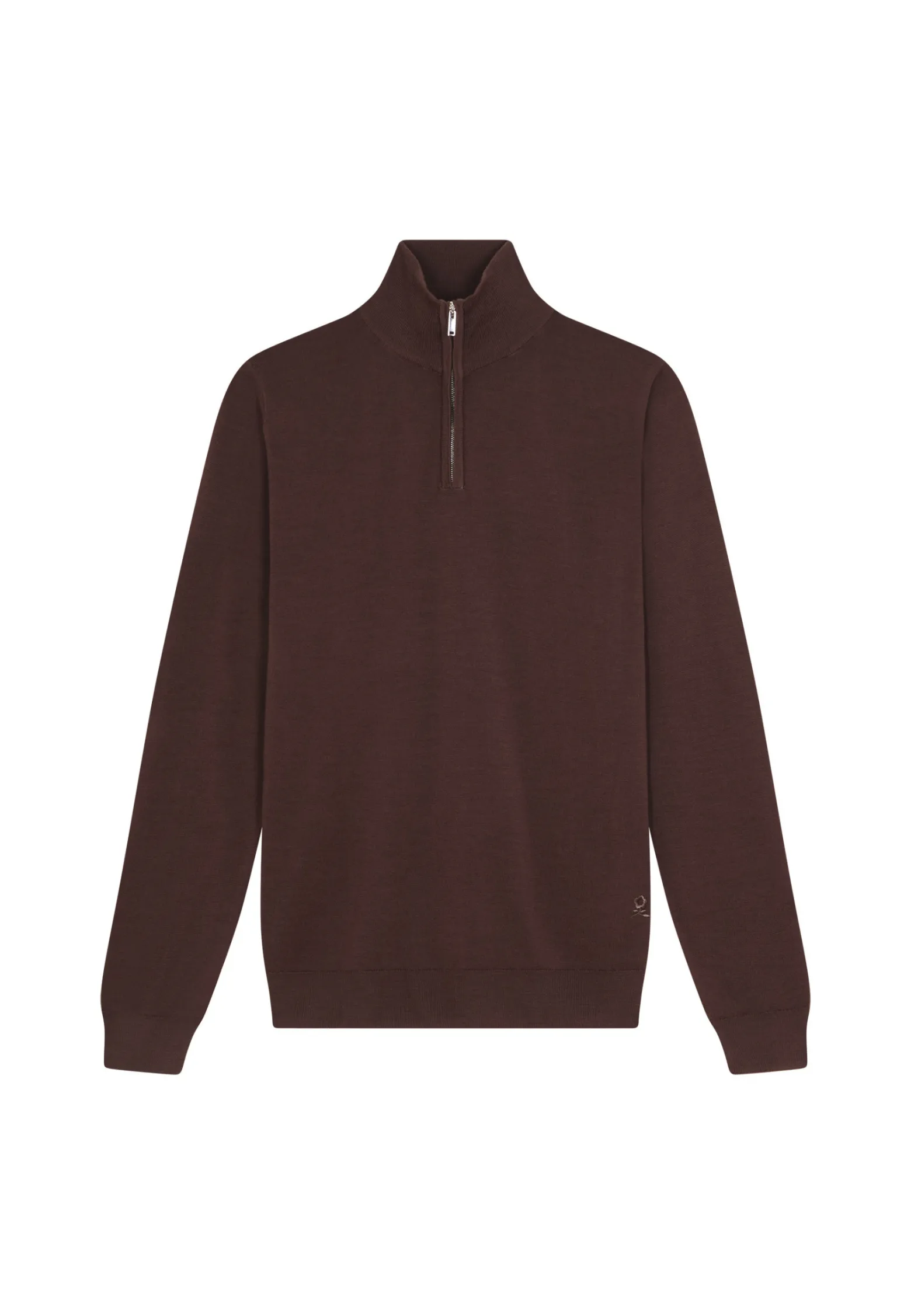 Montagut Trucker neck sweater with logo in merino wool - Ryan