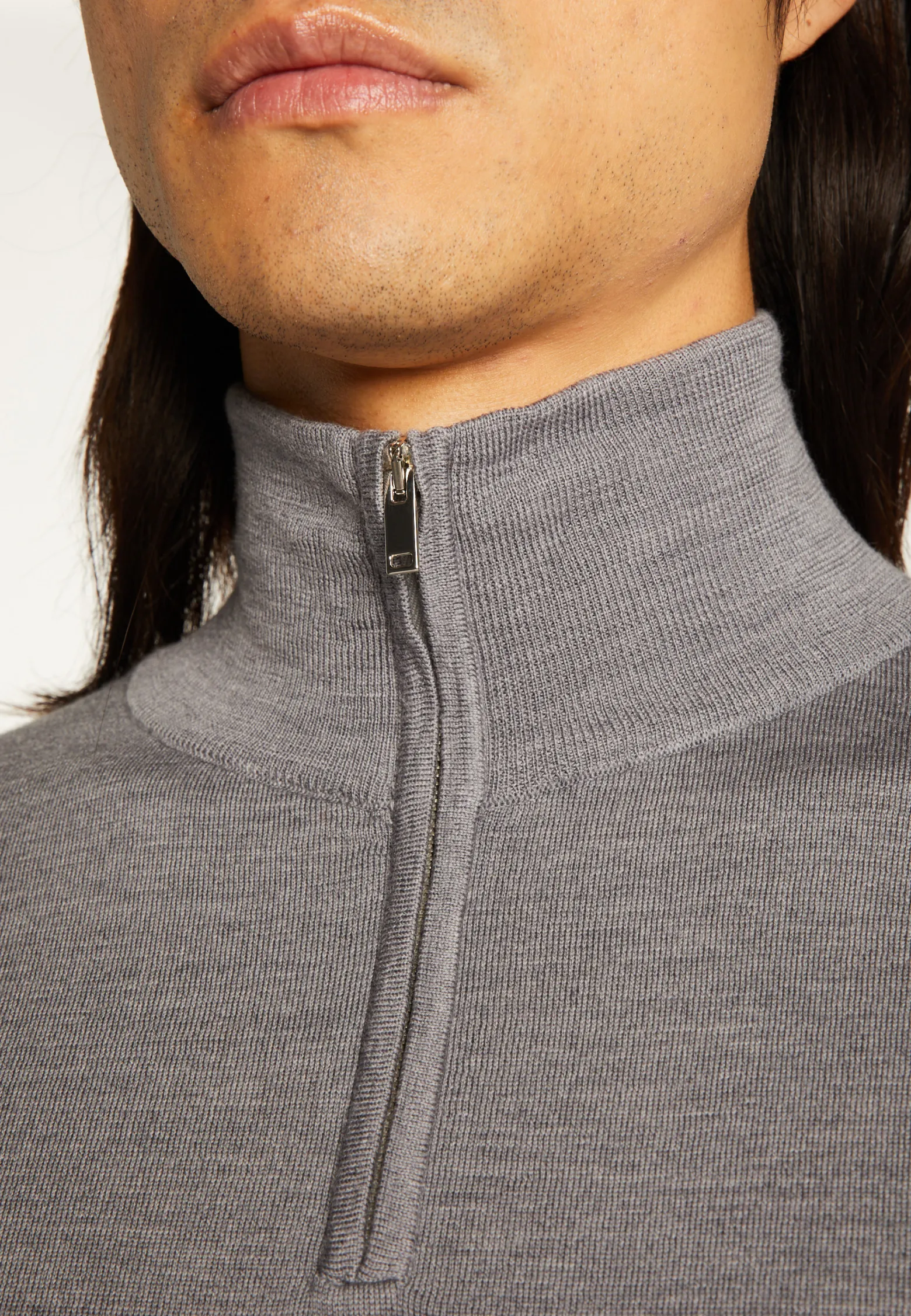 Montagut Trucker neck sweater with logo in merino wool - Ryan