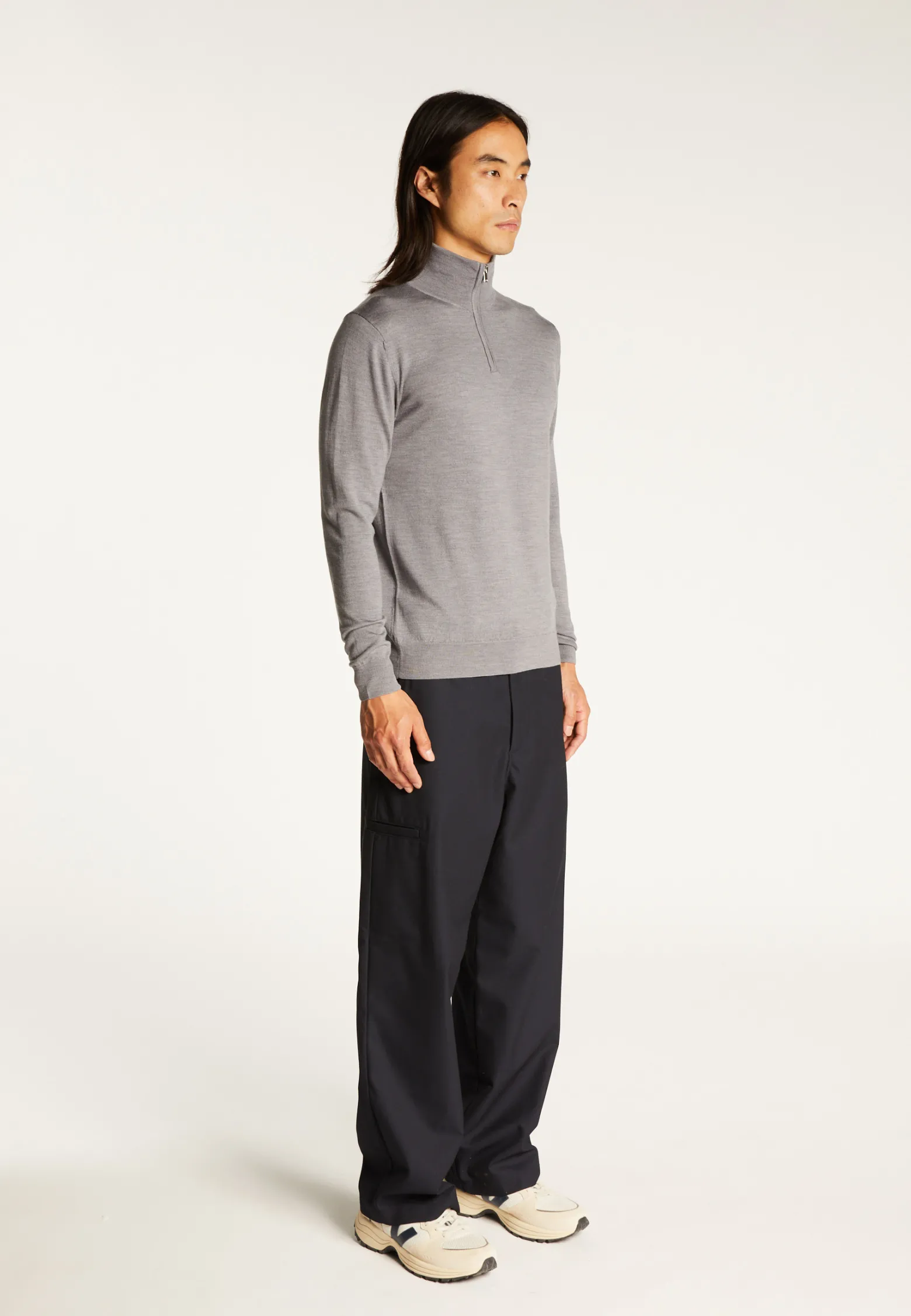 Montagut Trucker neck sweater with logo in merino wool - Ryan