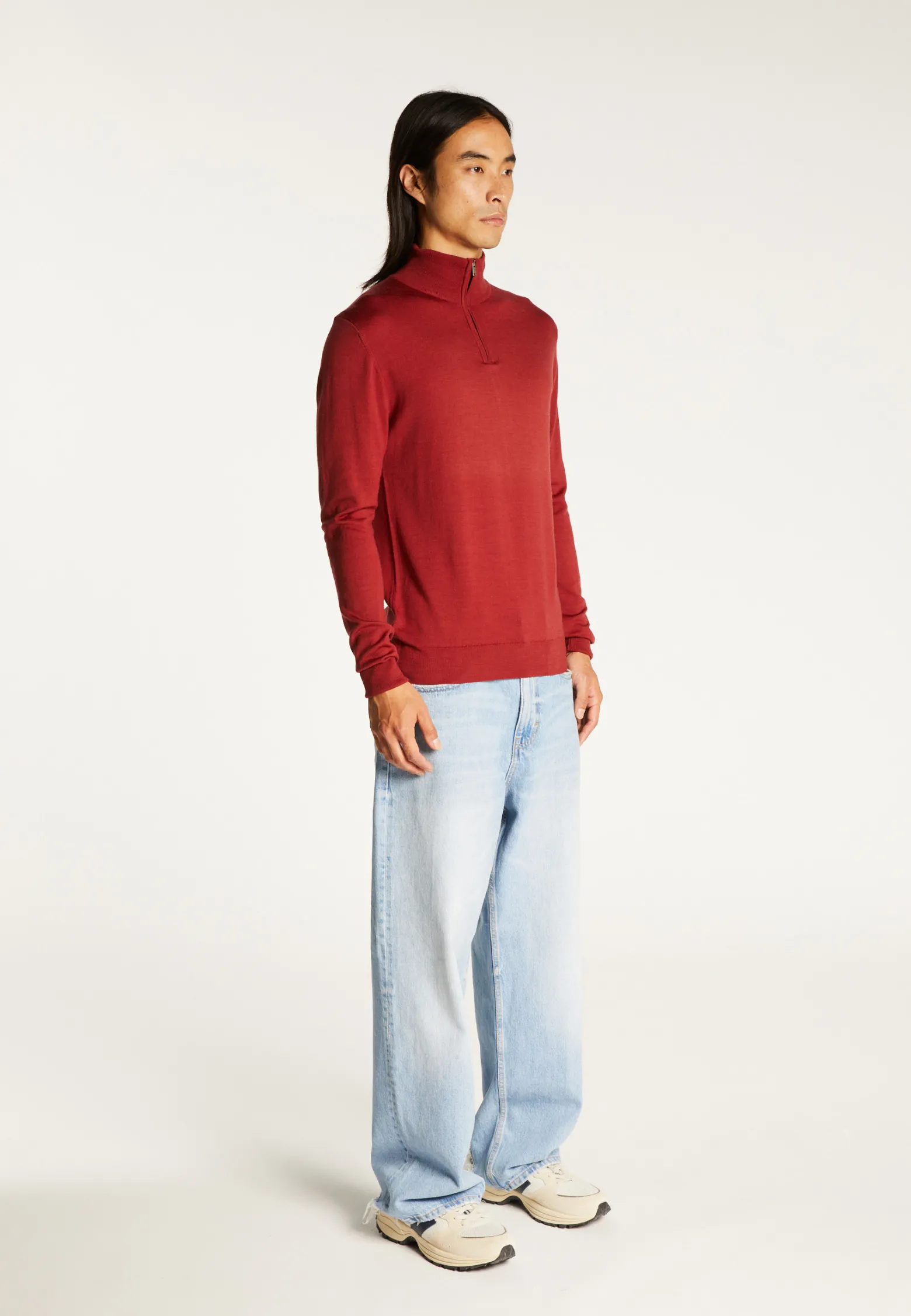 Montagut Trucker neck sweater with logo in merino wool - Ryan