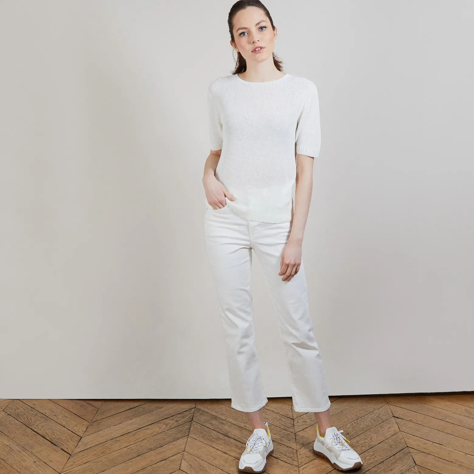 Montagut T-shirt with elbow sleeves - Bapteme