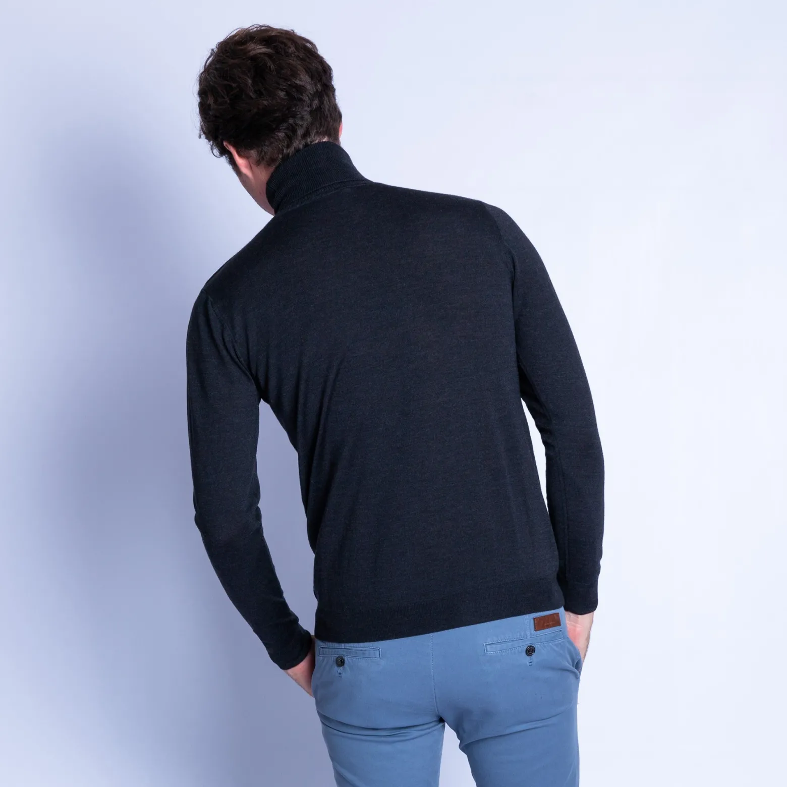 Montagut Turtleneck sweater in merino wool - Enzo