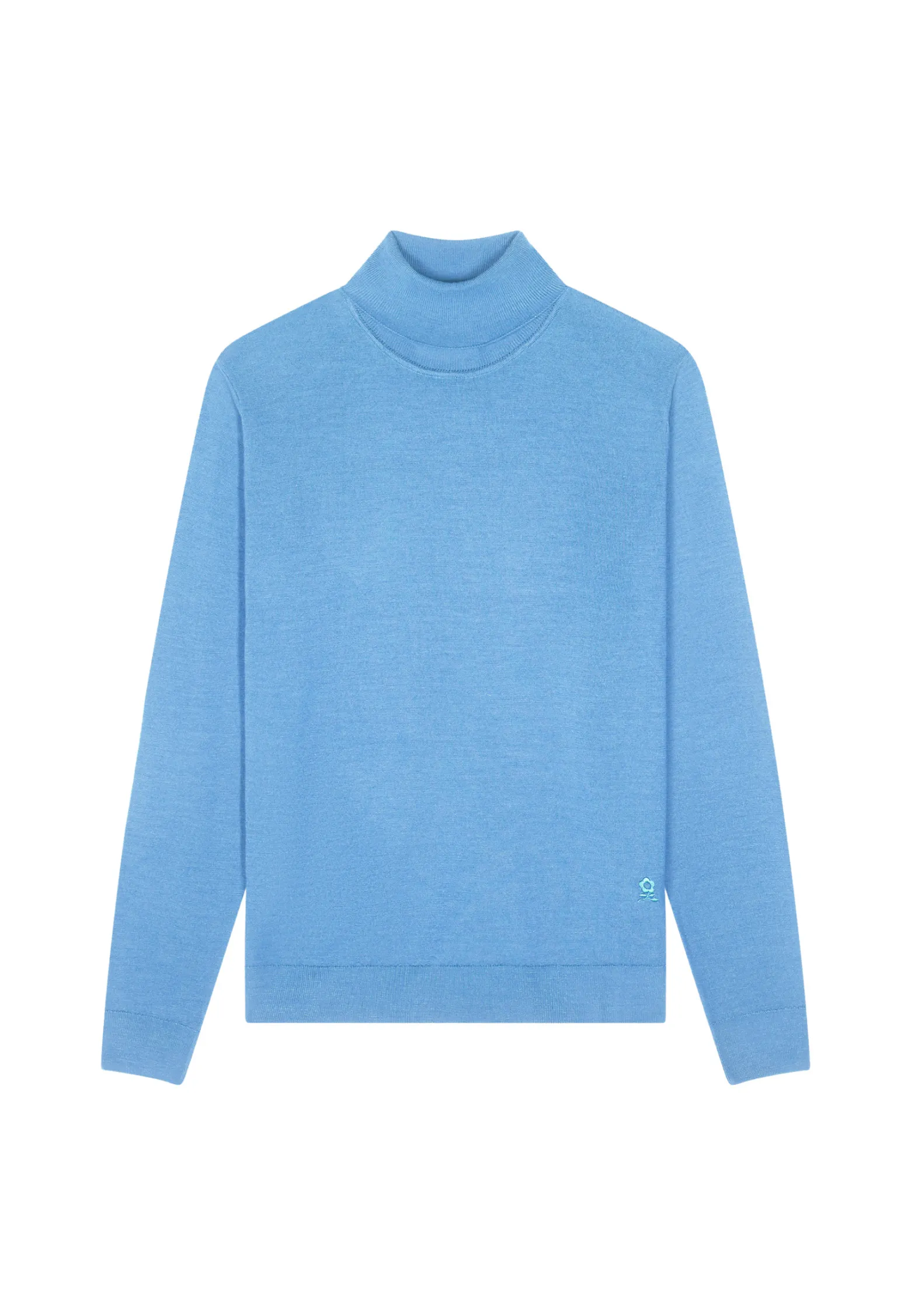 Montagut Turtleneck sweater with logo in merino wool - Enzo