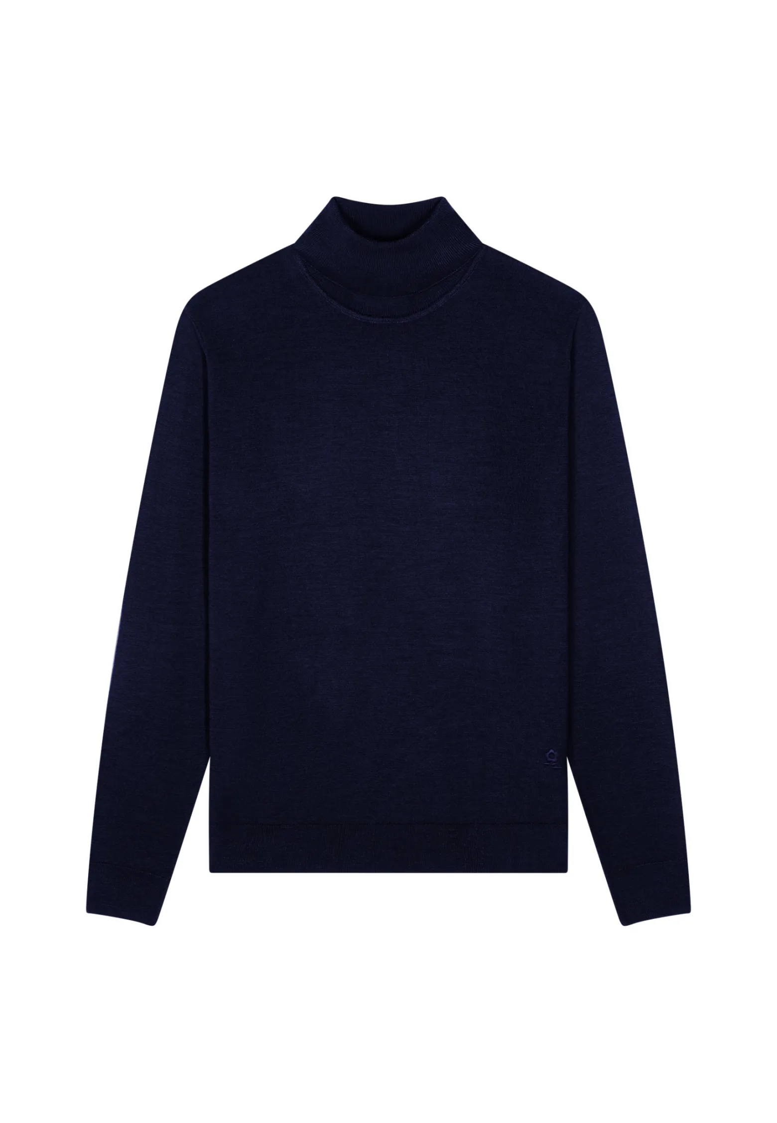 Montagut Turtleneck sweater with logo in merino wool - Enzo