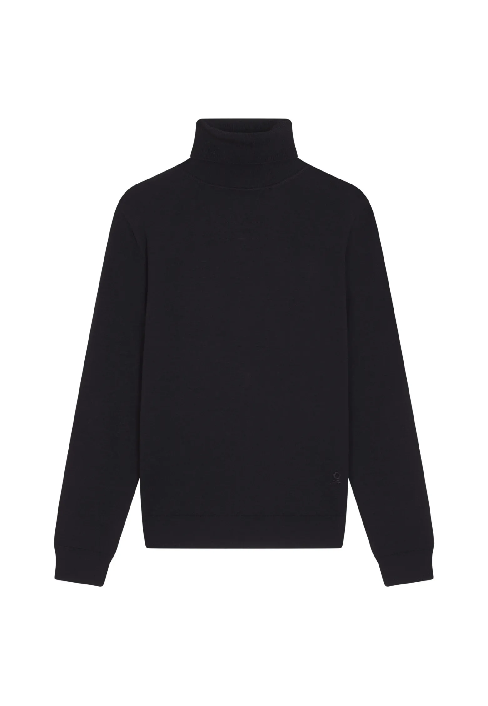 Montagut Turtleneck sweater with logo in merino wool - Enzo