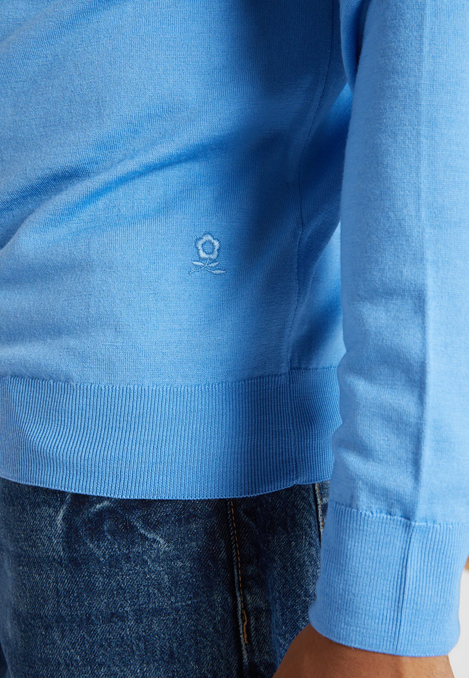 Montagut Turtleneck sweater with logo in merino wool - Enzo