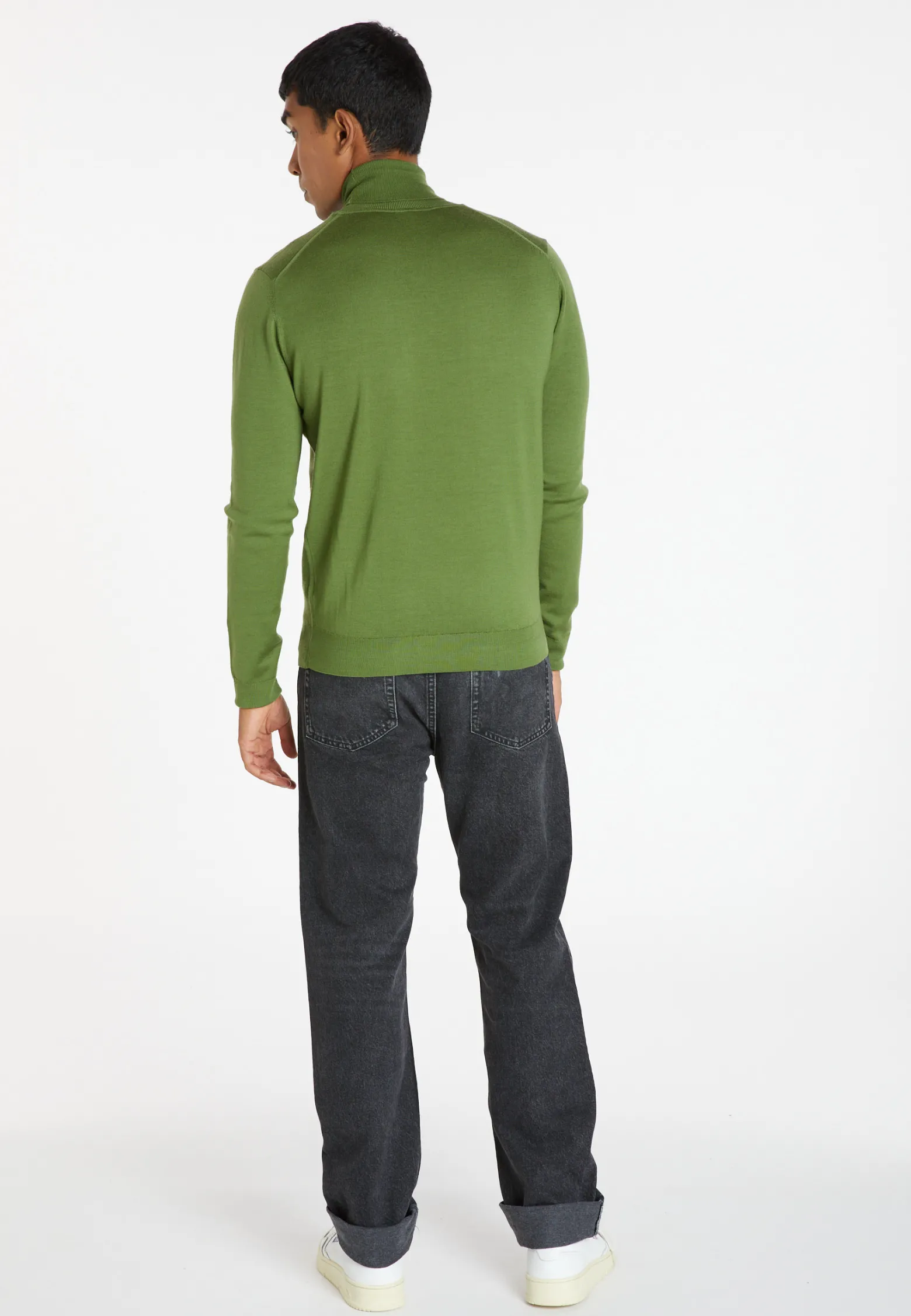 Montagut Turtleneck sweater with logo in merino wool - Enzo