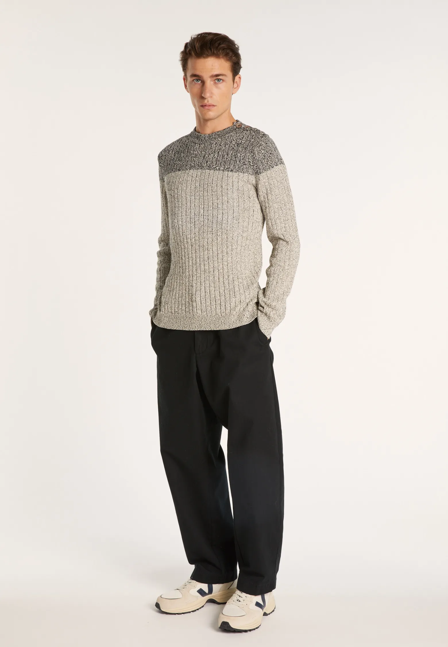 Montagut Two-tone cotton sweater Bertrand