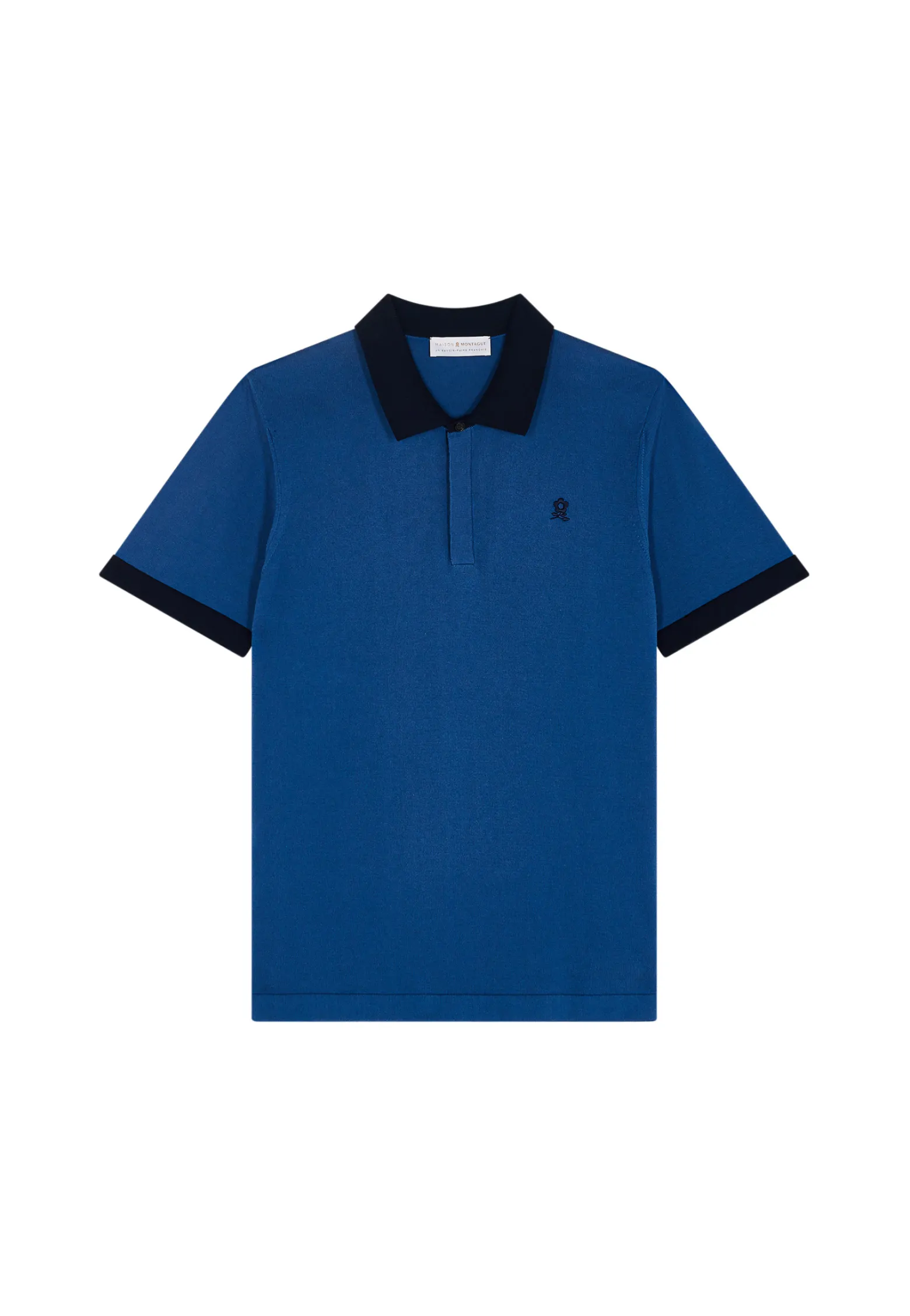Montagut Two-tone organic cotton polo shirt - Ignacio