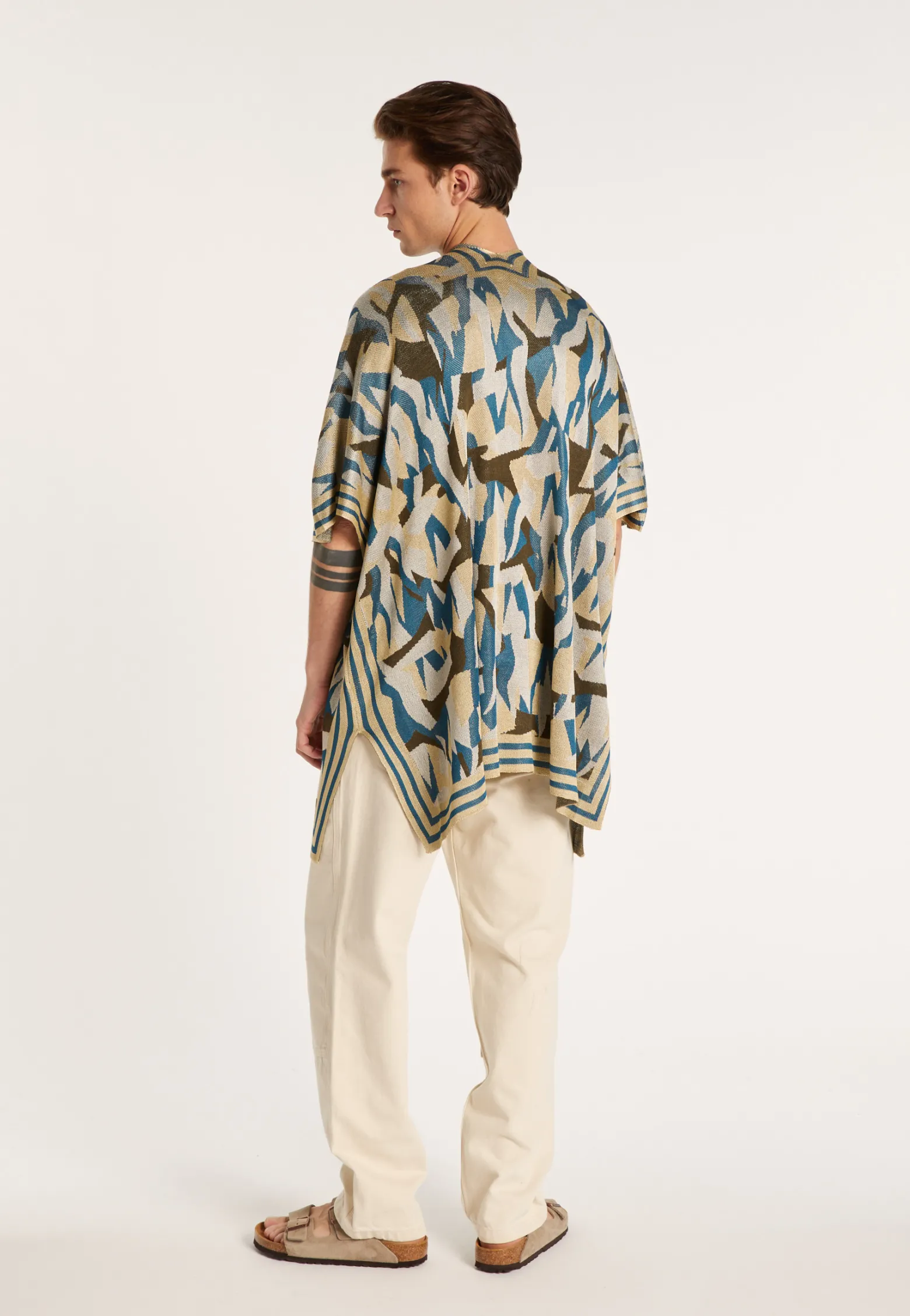 Montagut Unisex jacket in flamed linen - Gunay