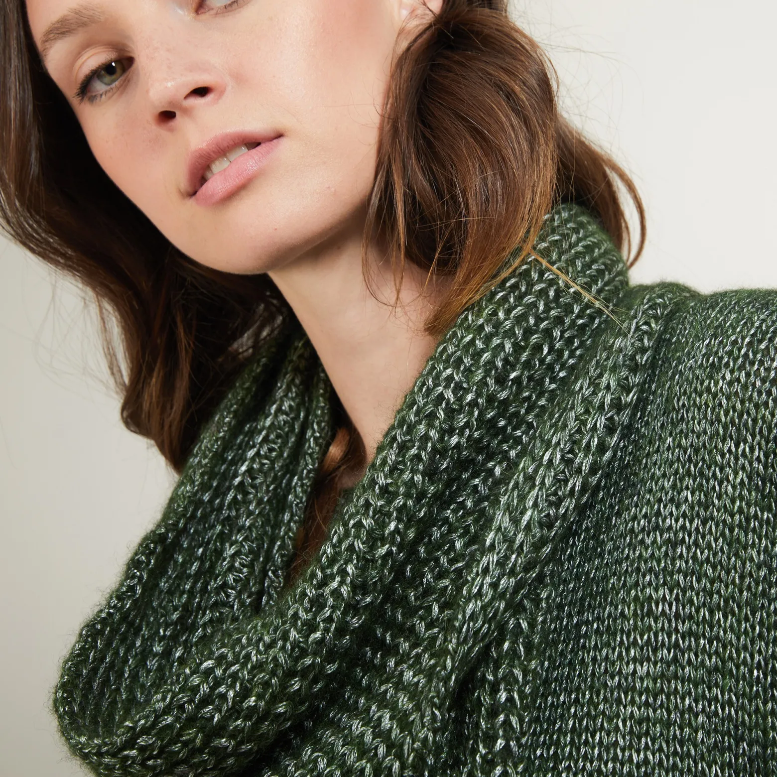 Montagut Viscose and baby alpaca scarf - Genu