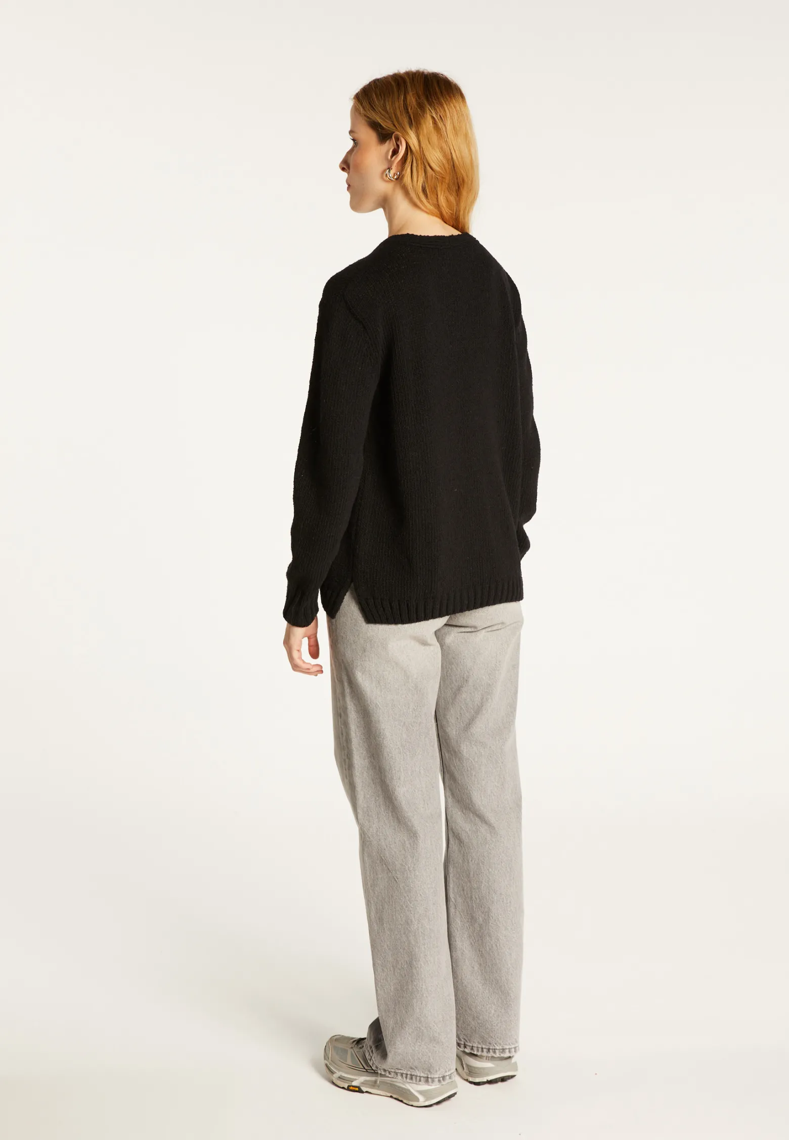 Montagut V-neck cardigan in wool and silk - Bilan