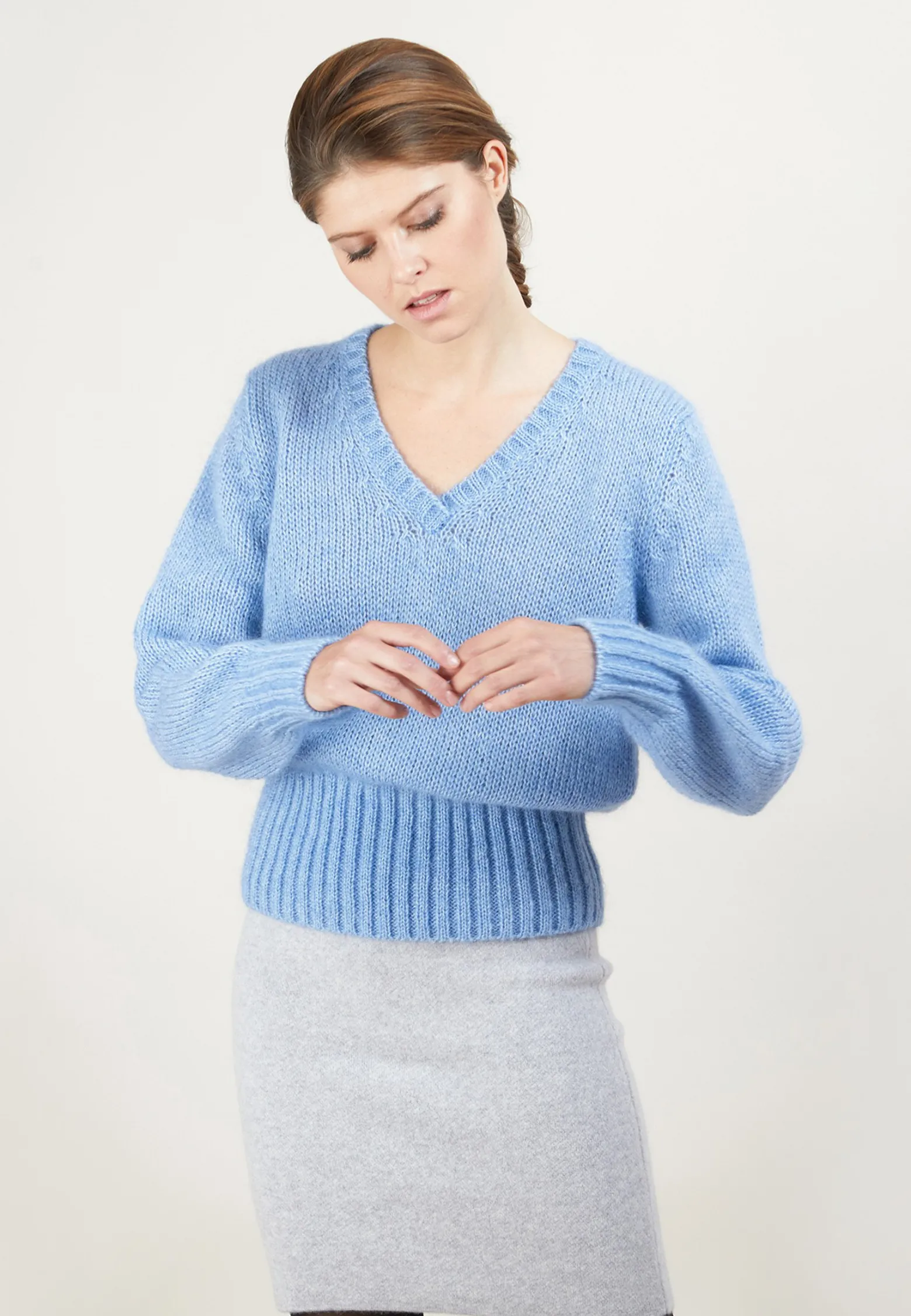Montagut V-neck mohair sweater - Gracy