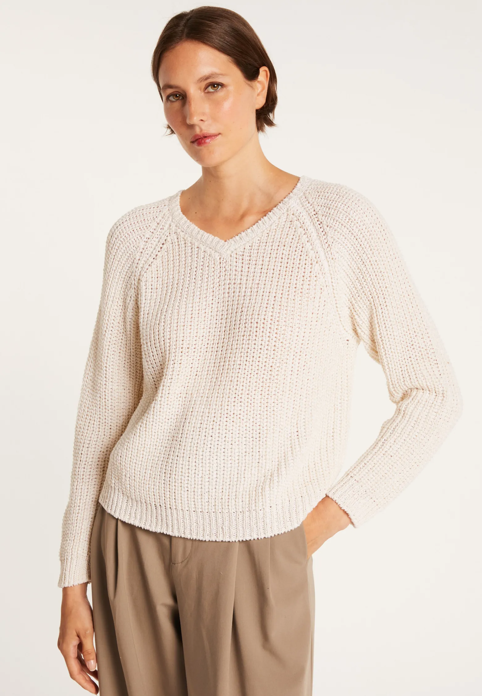 Montagut V-neck ribbed jumper - CHARLES