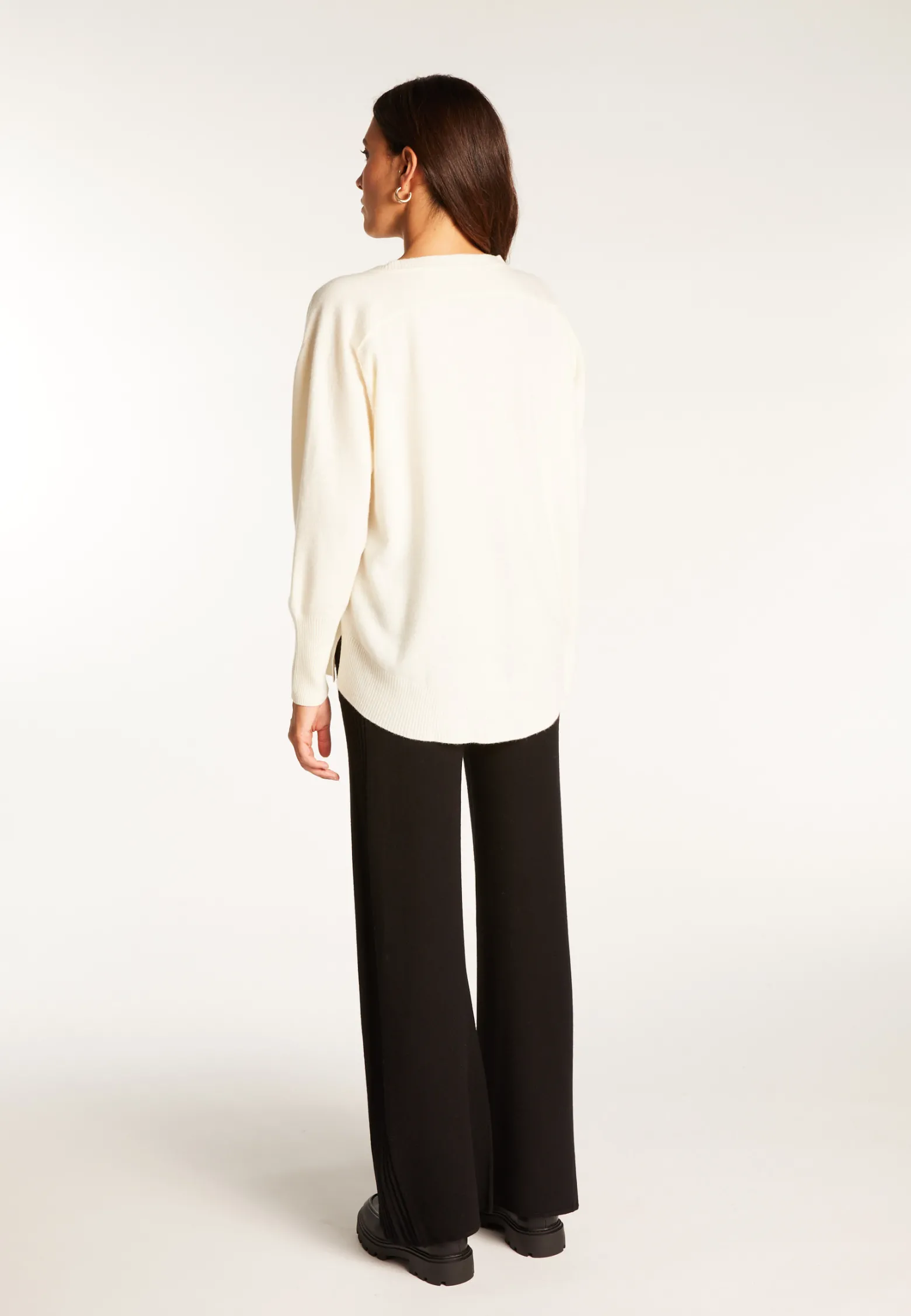 Montagut V-neck sweater in merino wool - Robine