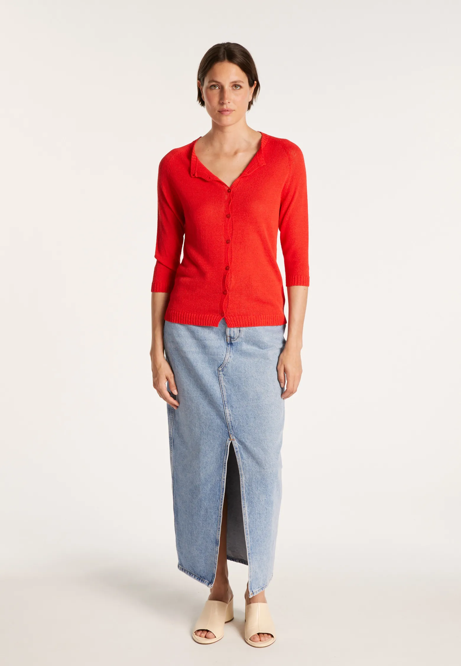 Montagut Women's crepe viscose cardigan - Boubou