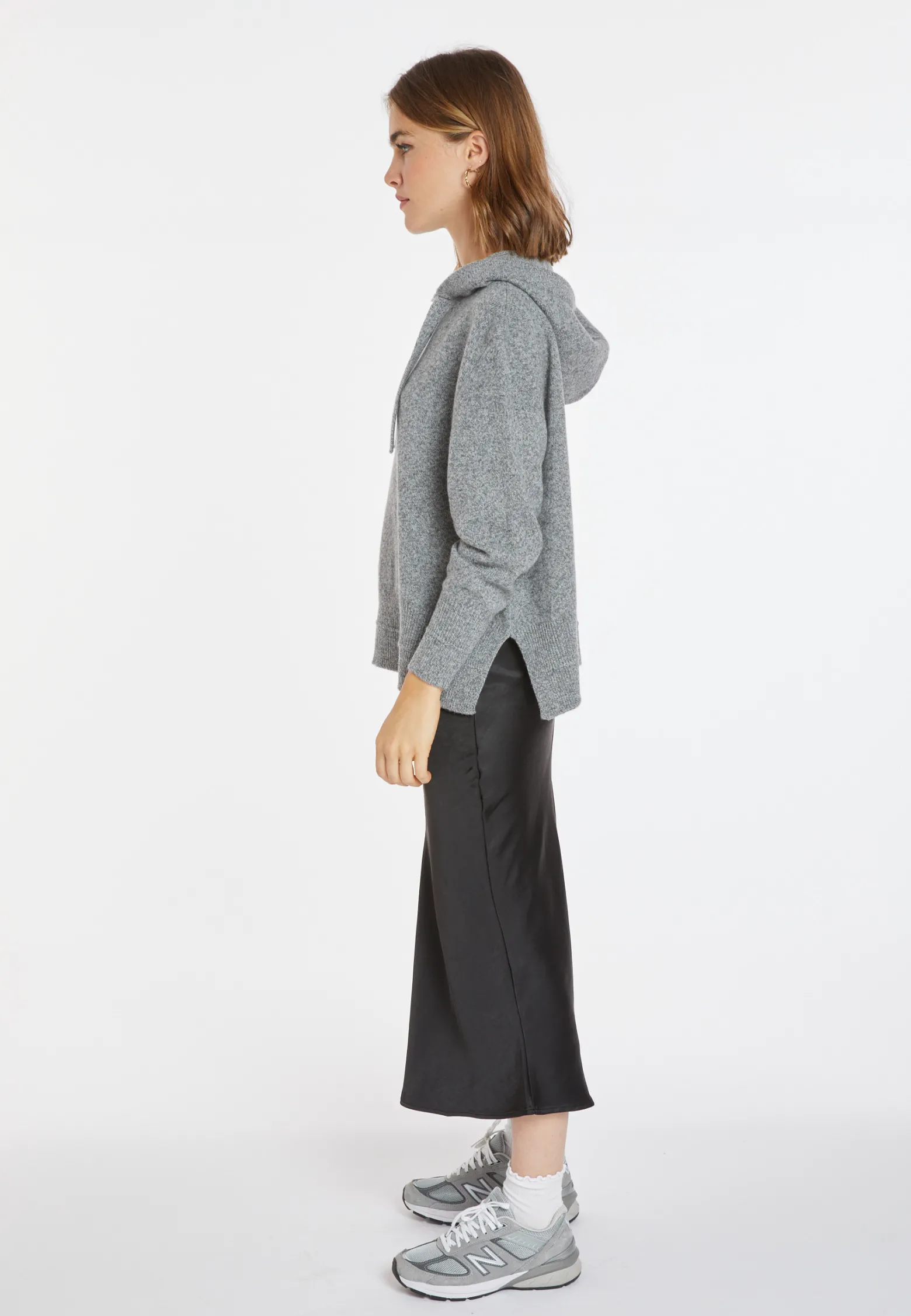 Montagut Wool and cashmere hoodie - Cassia