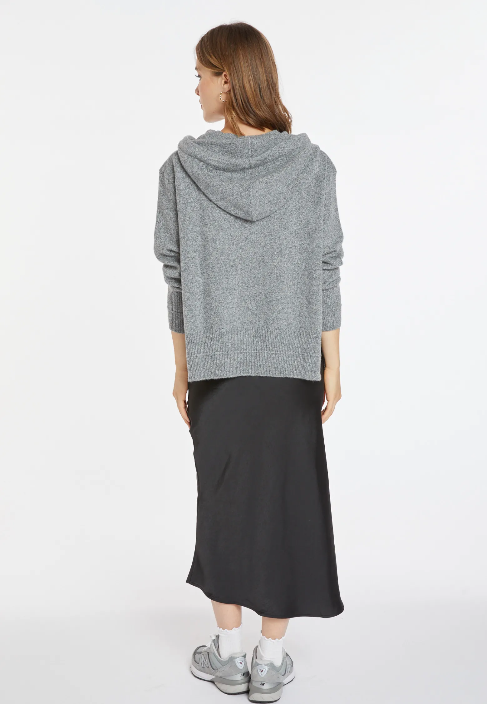 Montagut Wool and cashmere hoodie - Cassia