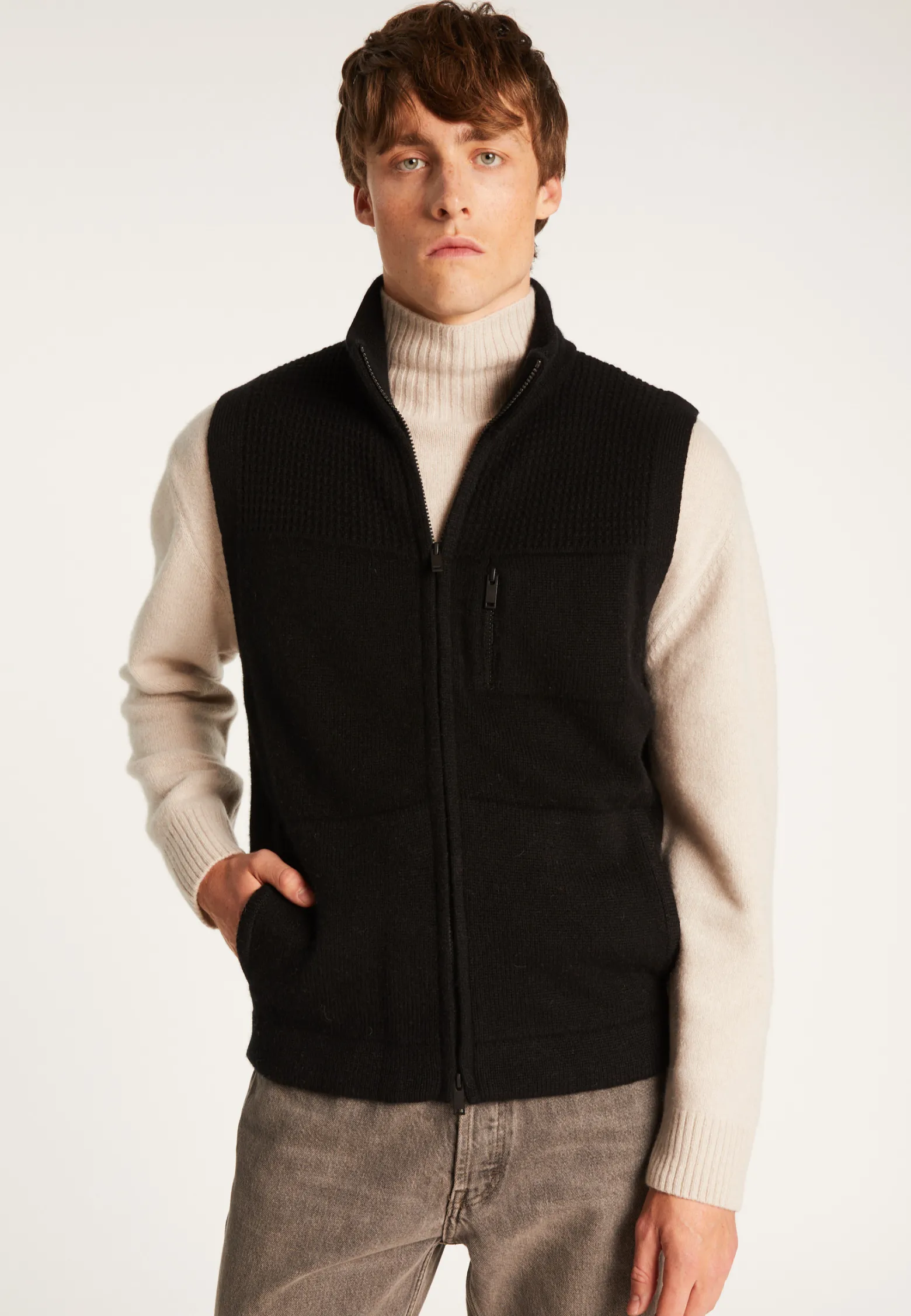 Montagut Wool and cashmere sleeveless jacket - Thula
