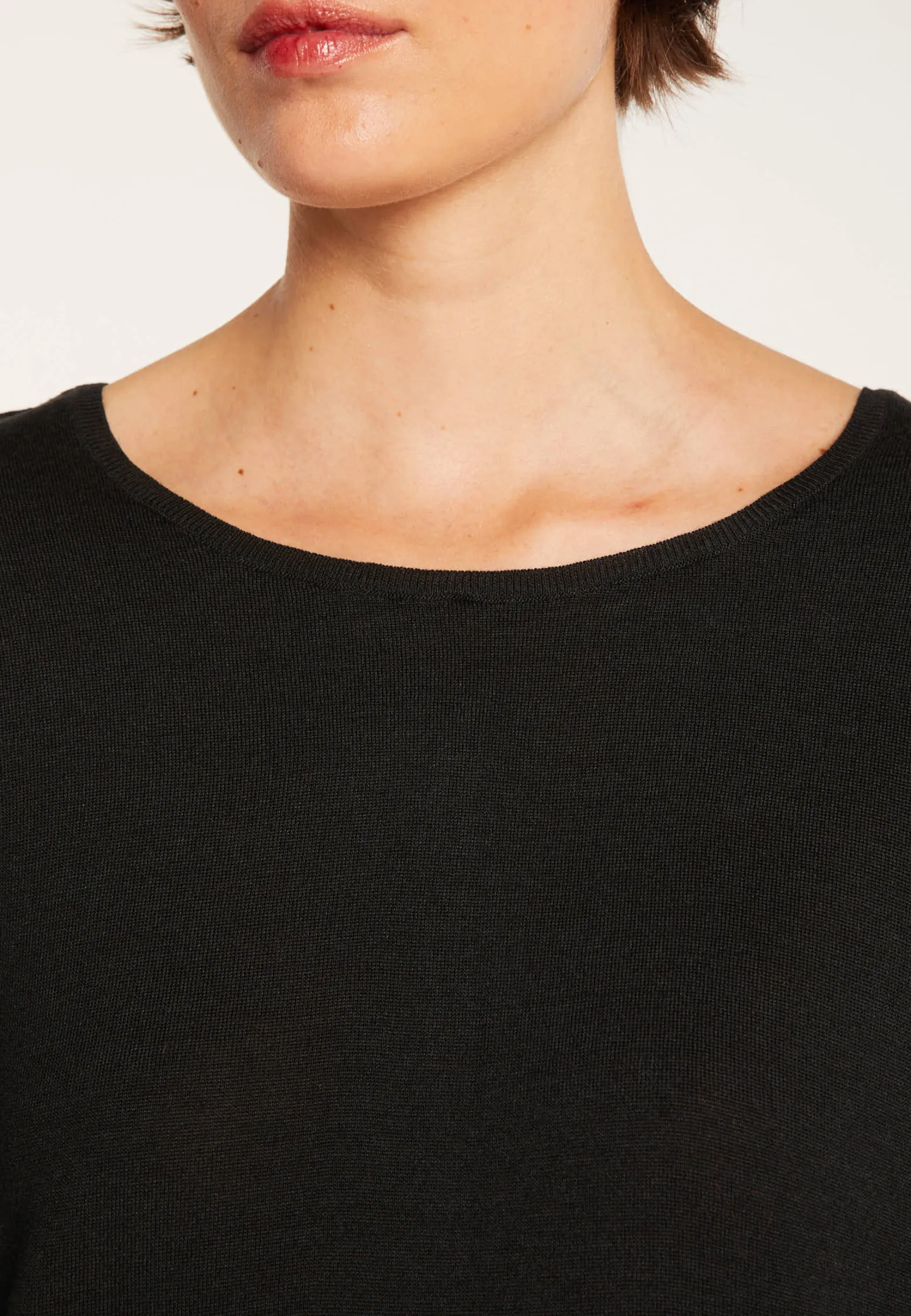 Montagut Wool and silk jumper with a slit in the back - Euphrosine
