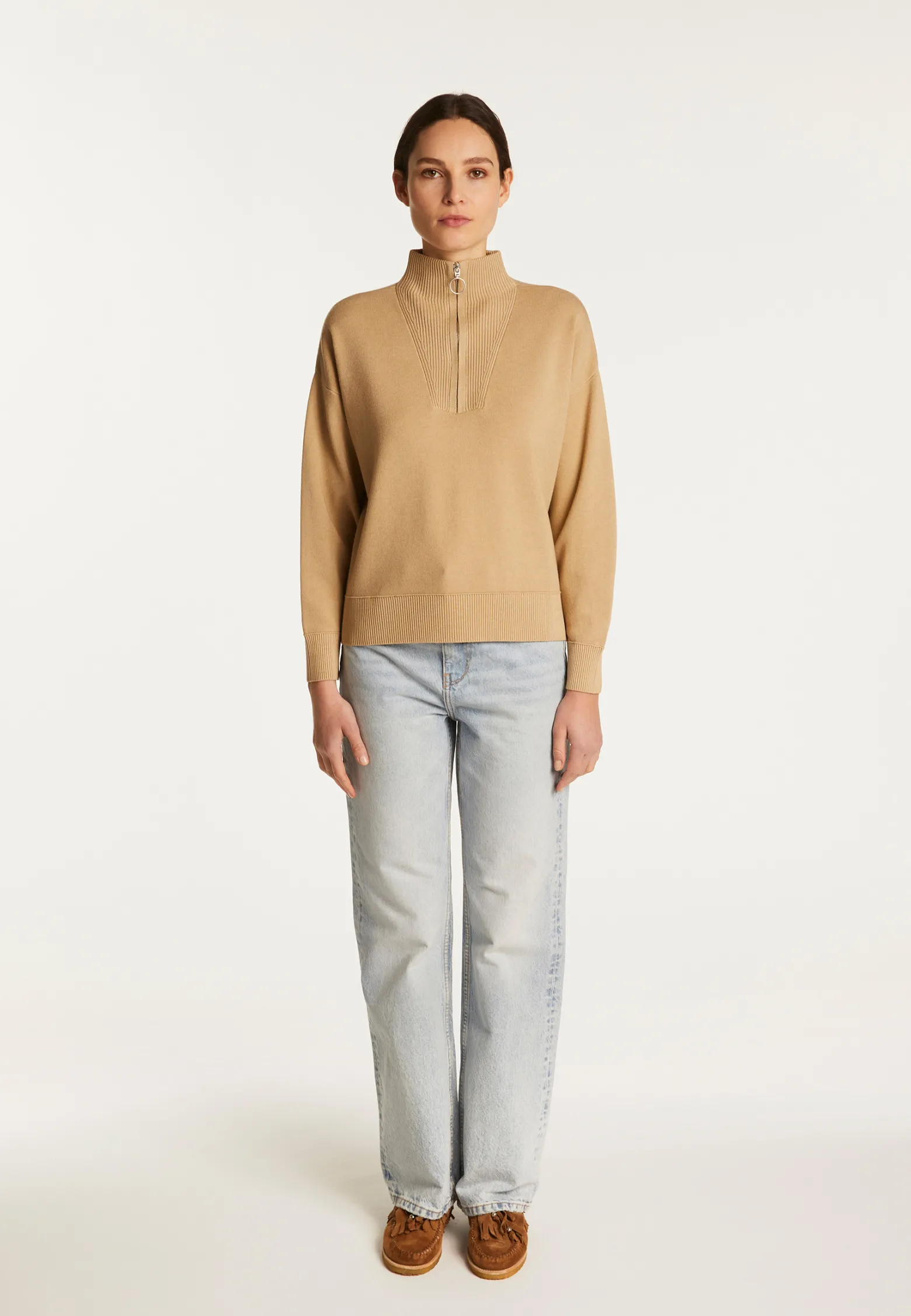 Montagut Wool Blend Trucker Sweater - Felicity