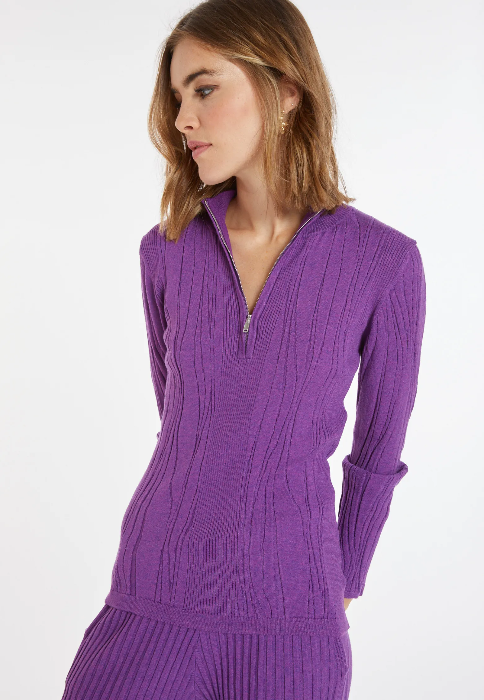 Montagut Wool blend zip-neck sweater - Cacilda