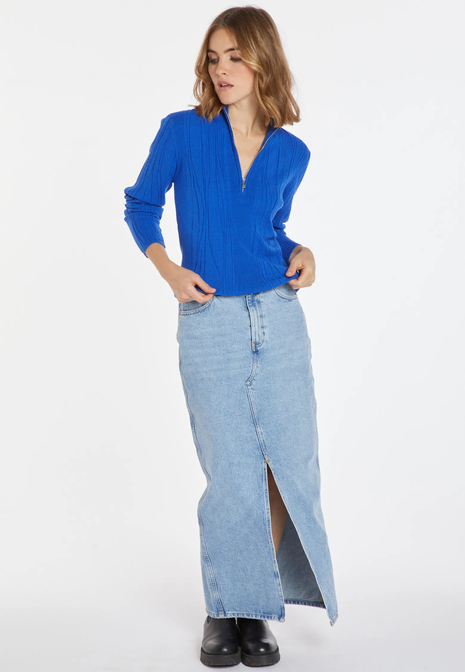 Montagut Wool blend zip-neck sweater - Cacilda