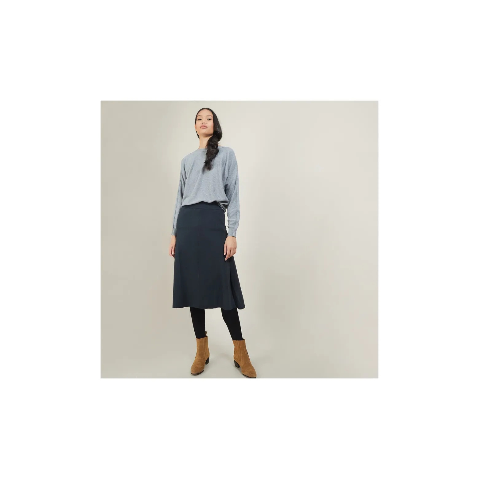 Montagut Wool skirt with pockets - Gracia