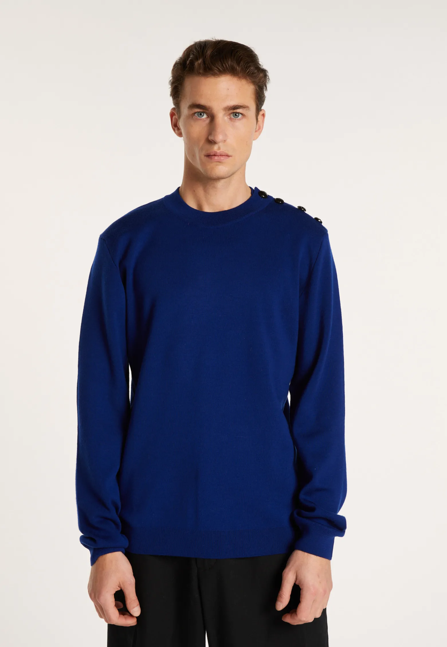 Montagut Wool sweater with buttons - Legende