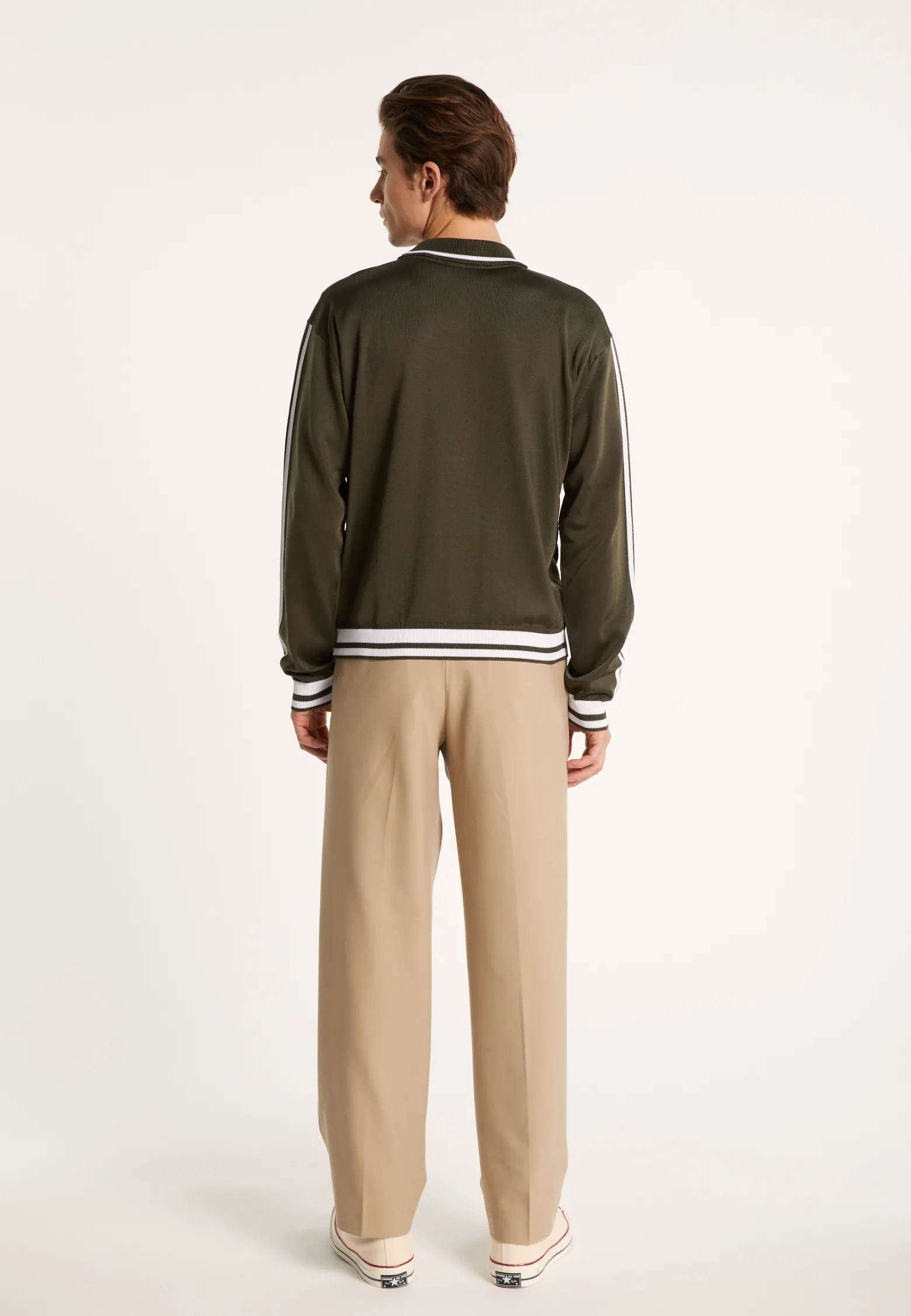 Montagut Zipped cardigan in Fil Lumière - Paddy