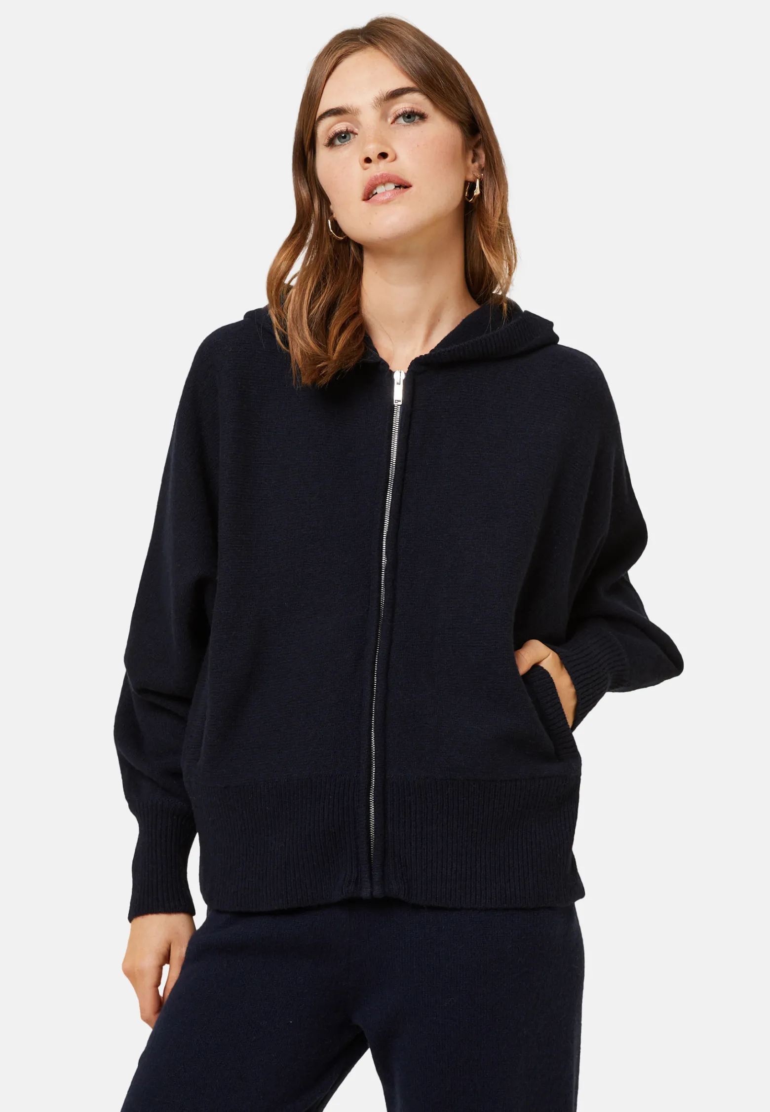 Montagut Zipped cashmere blend hooded cardigan - Albin