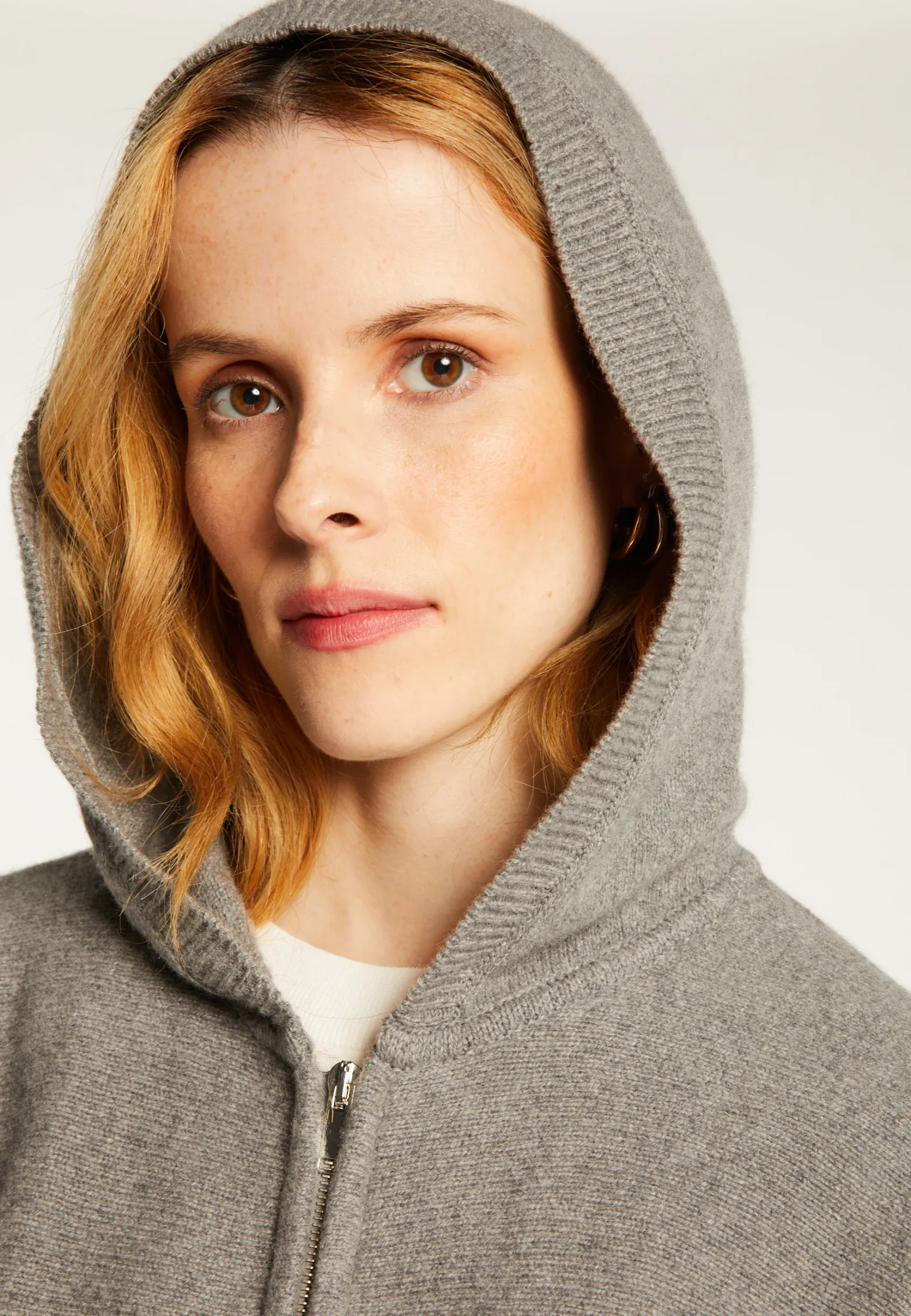 Montagut Zipped cashmere blend hooded cardigan - Albin