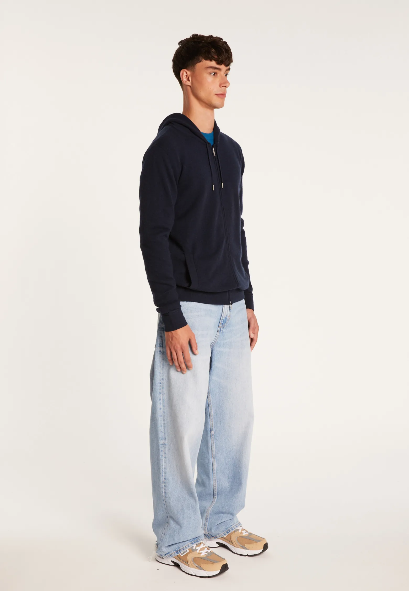 Montagut Zipped cashmere hooded jacket - Emilien